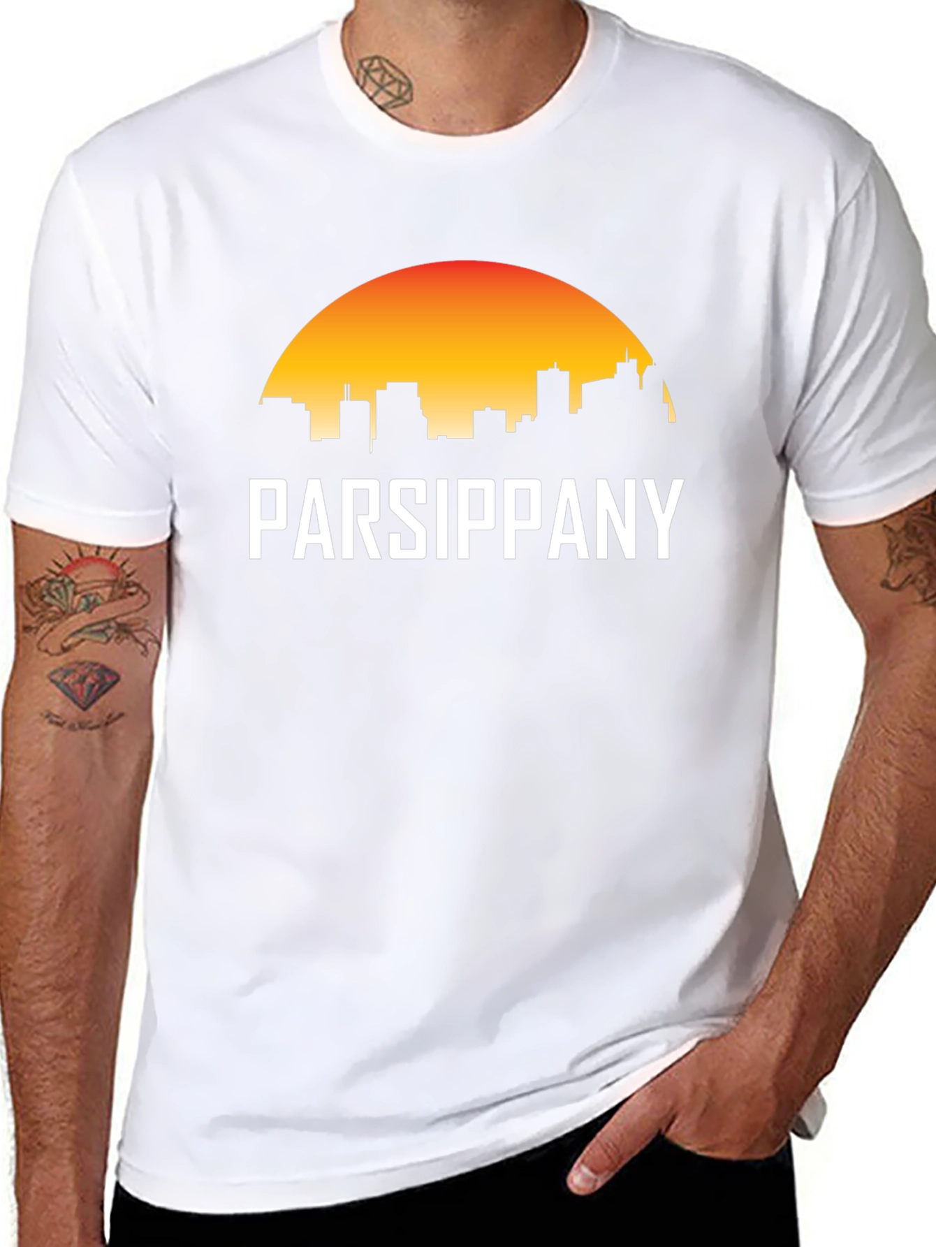 Parsippany Graphic T-Shirt City Skyline Tee