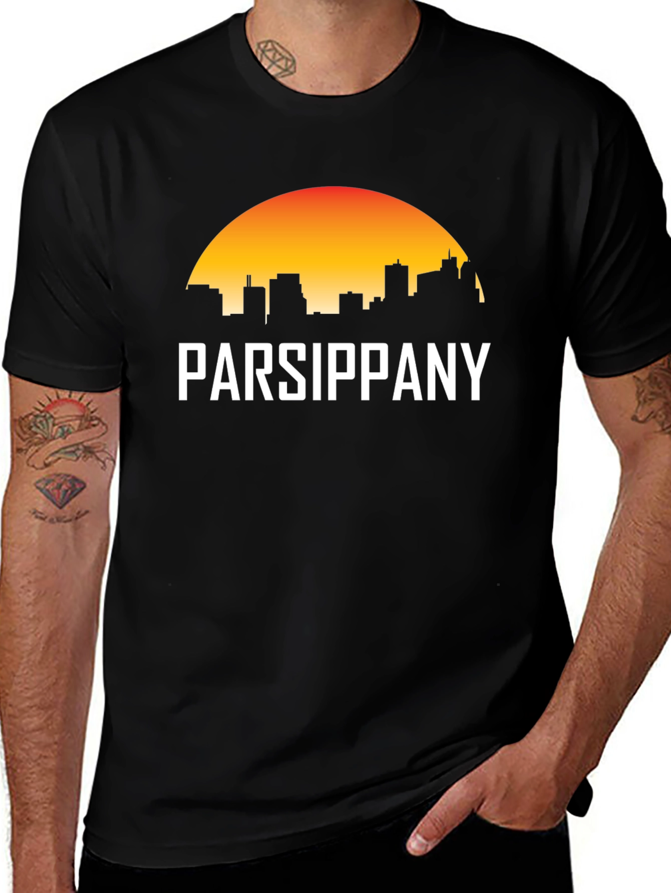 Parsippany Graphic T-Shirt City Skyline Tee