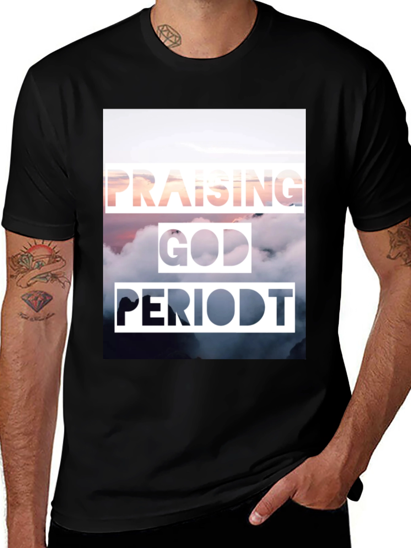 Praising God Period T-Shirt - Christian Inspired Tee