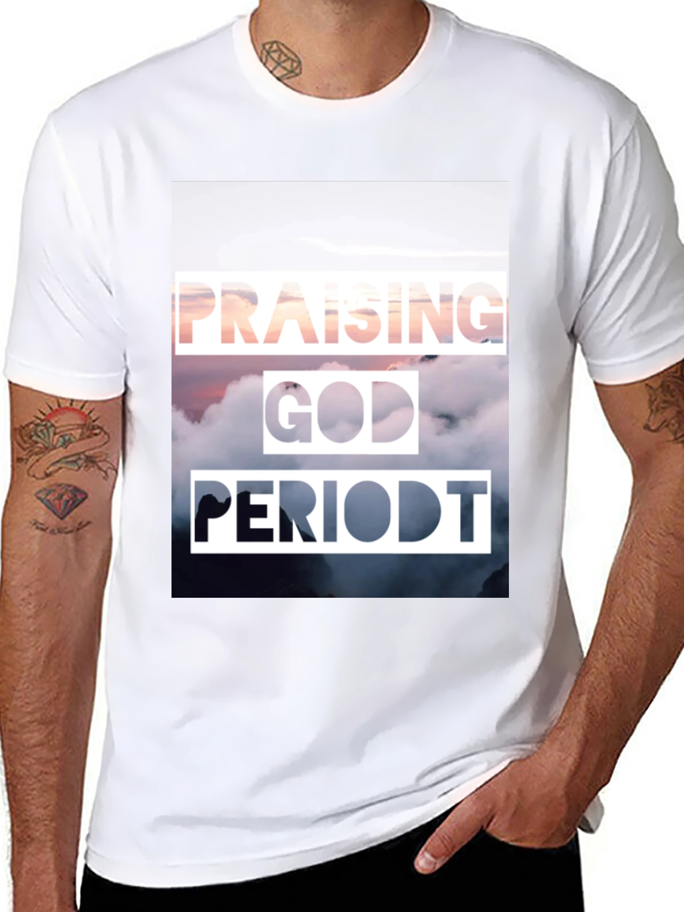 Praising God Period T-Shirt - Christian Inspired Tee