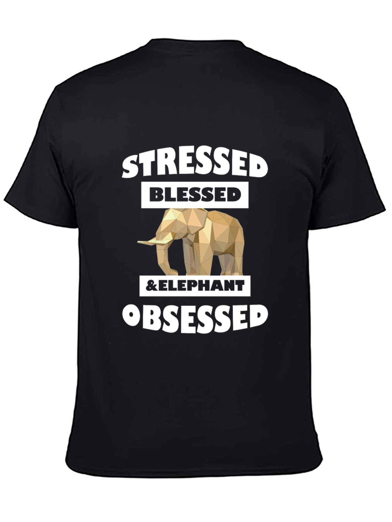 Stressed Blessed & Elephant Obsessed Graphic Tee