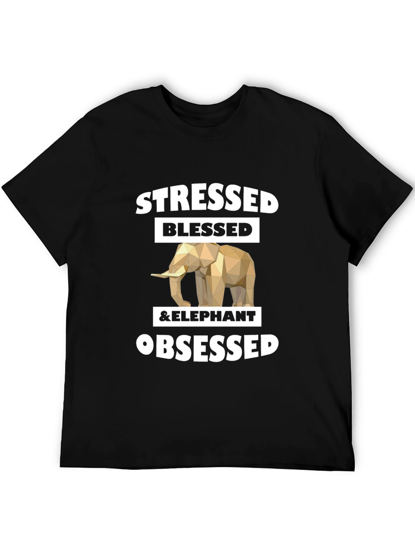 Stressed Blessed & Elephant Obsessed Graphic Tee