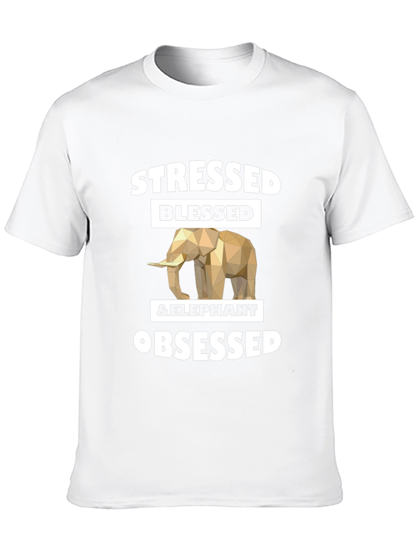 Stressed Blessed & Elephant Obsessed Graphic Tee