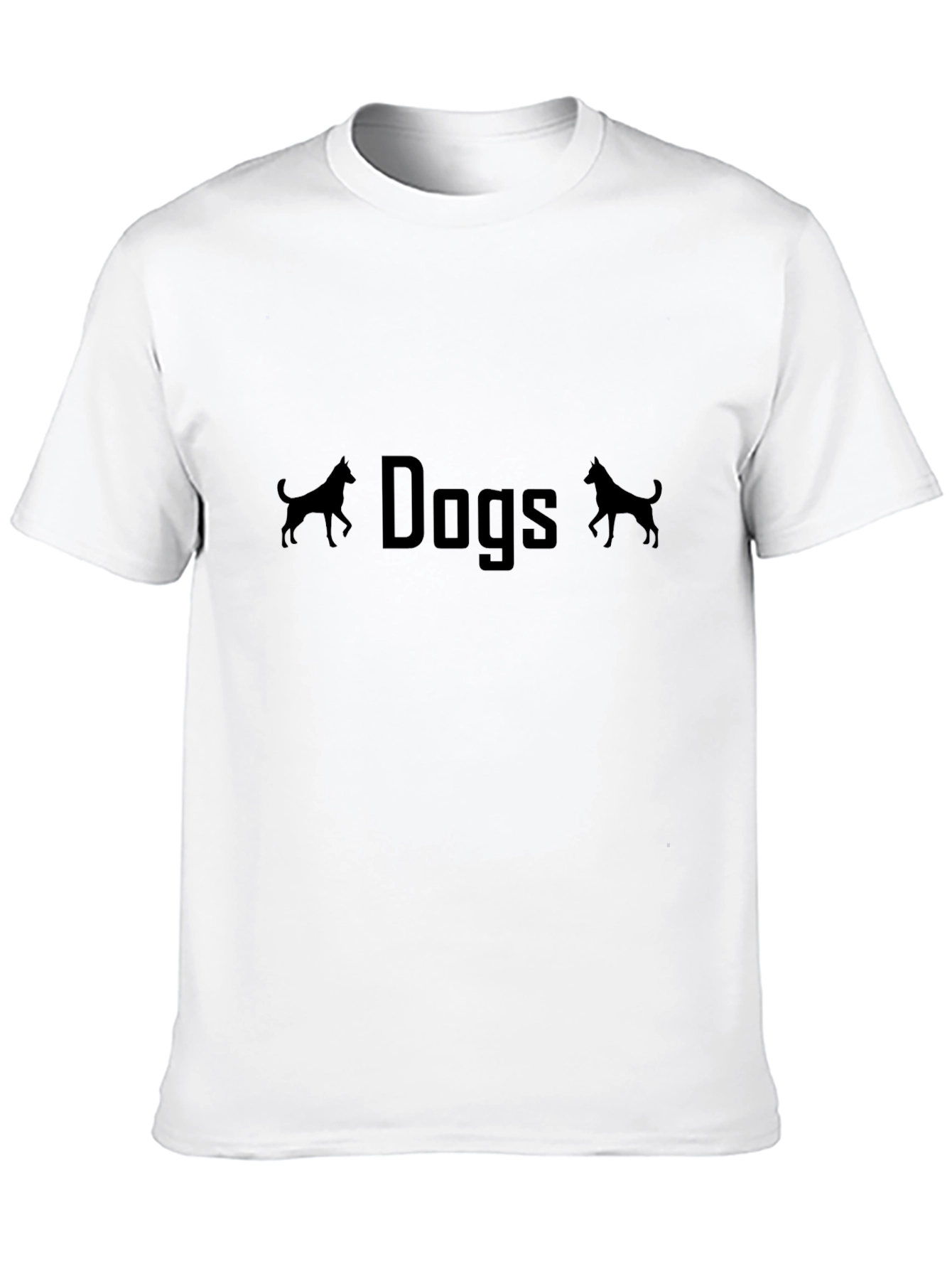 Dogs Graphic T-Shirt - Casual Black Tee
