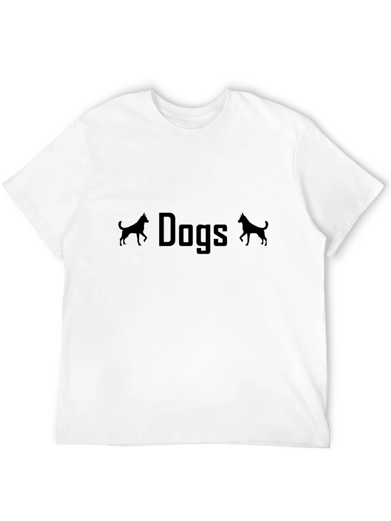 Dogs Graphic T-Shirt - Casual Black Tee