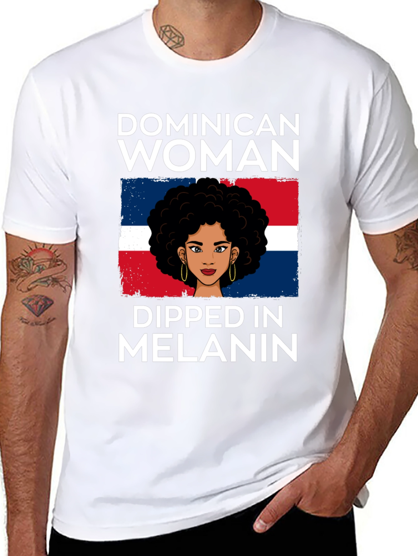 Dominican Woman Dipped in Melanin T-Shirt