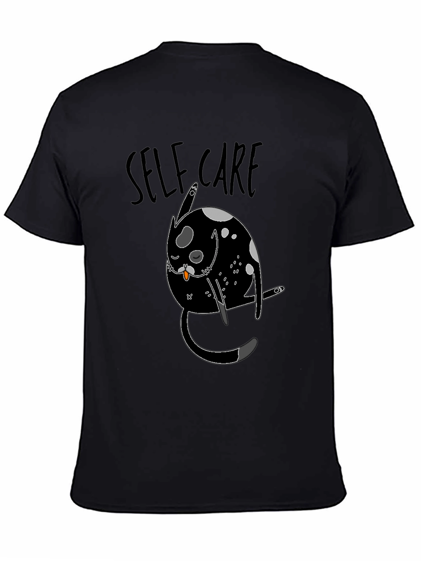 Self-Care Cat Graphic T-Shirt