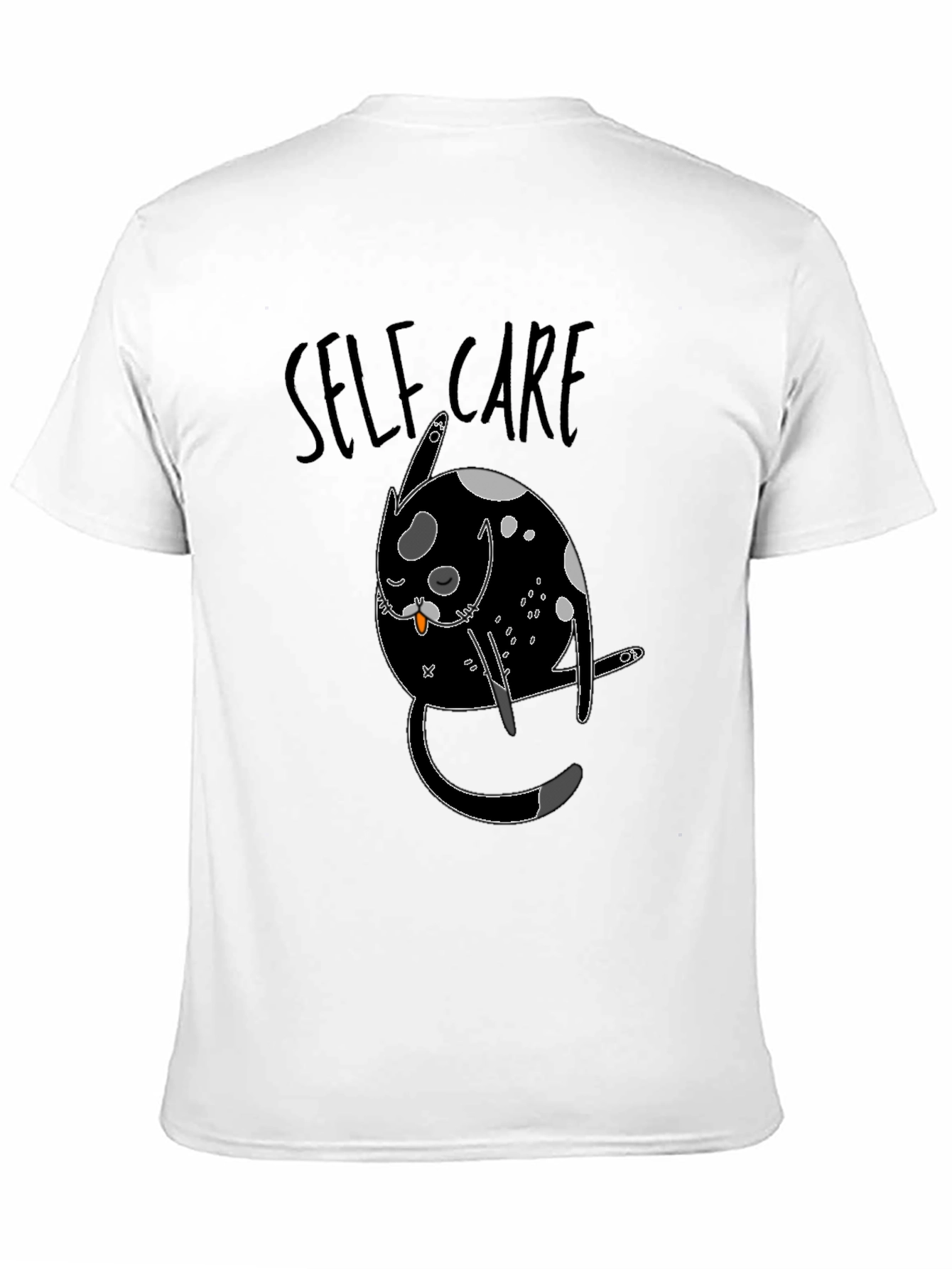 Self-Care Cat Graphic T-Shirt
