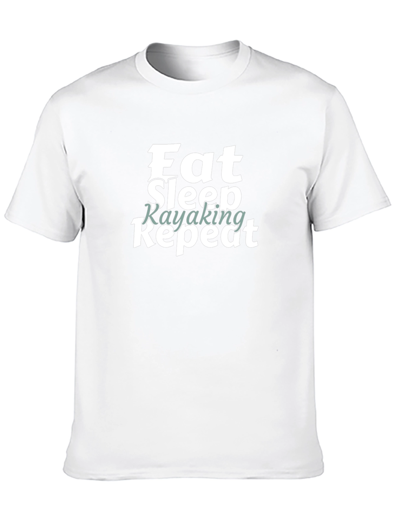 Eat Sleep Kayaking Repeat Graphic Tee Shirt