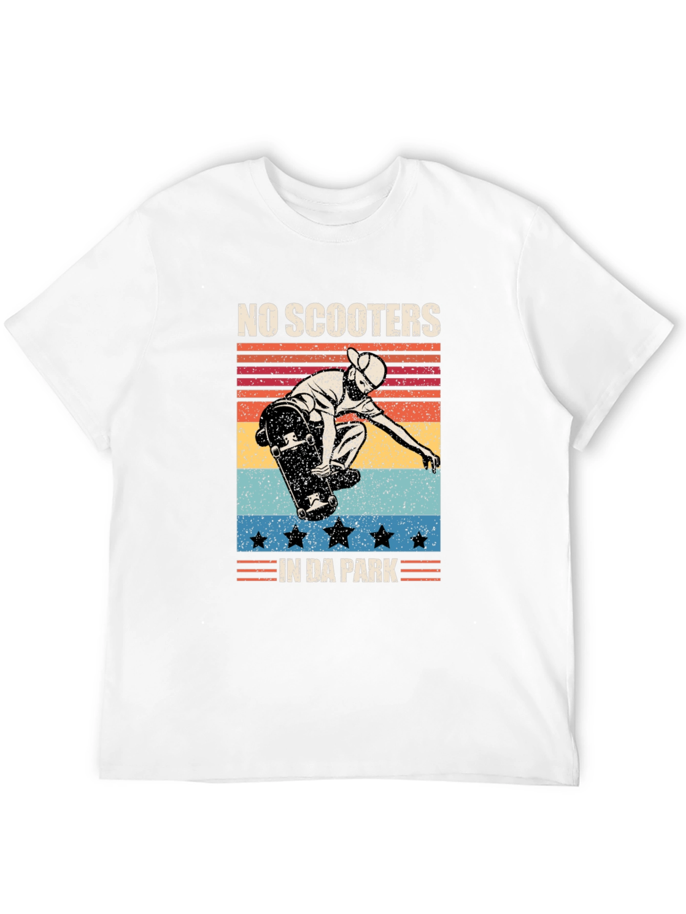 No Scooters in Da Park Retro Graphic Tee