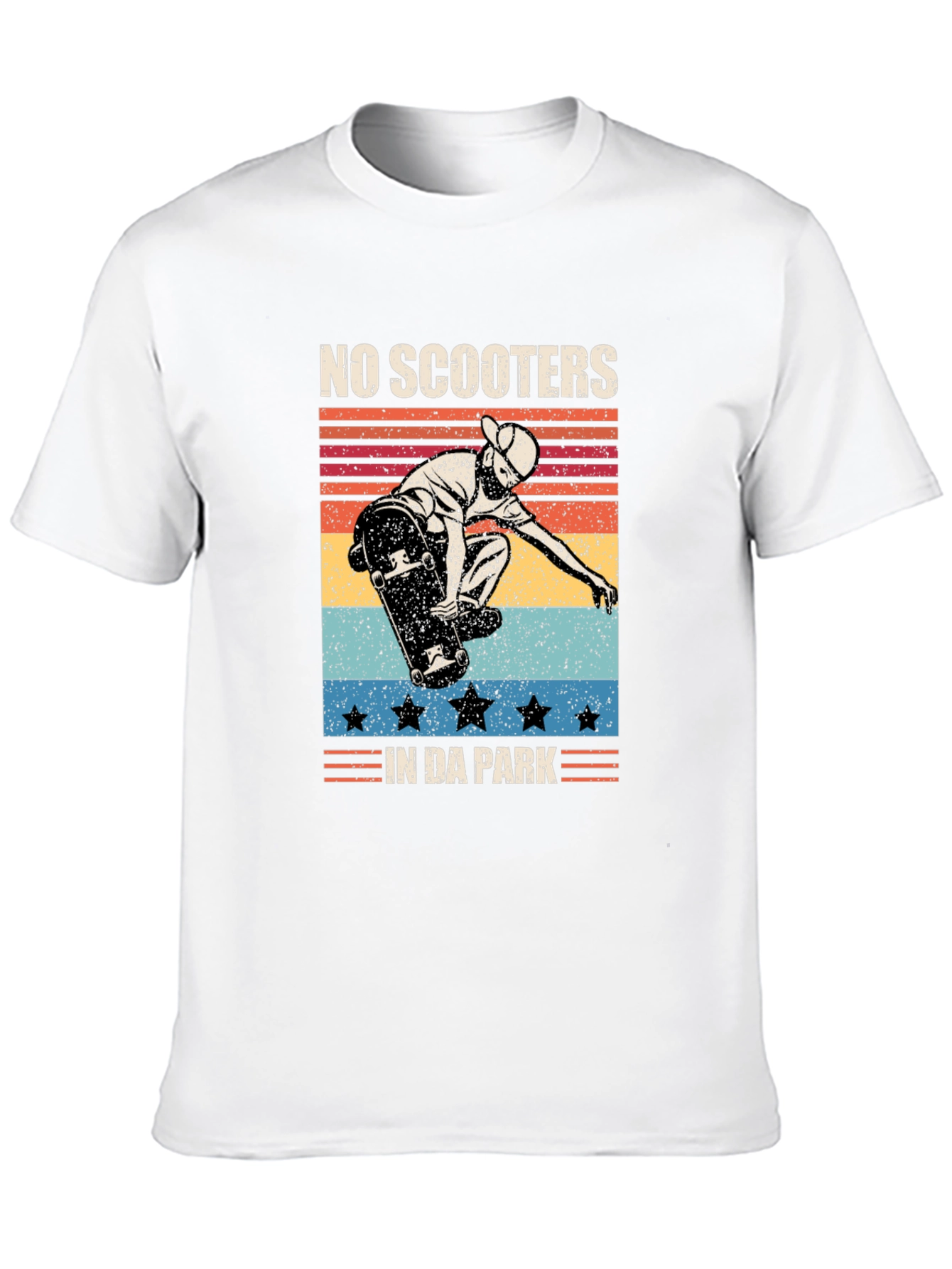 No Scooters in Da Park Retro Graphic Tee