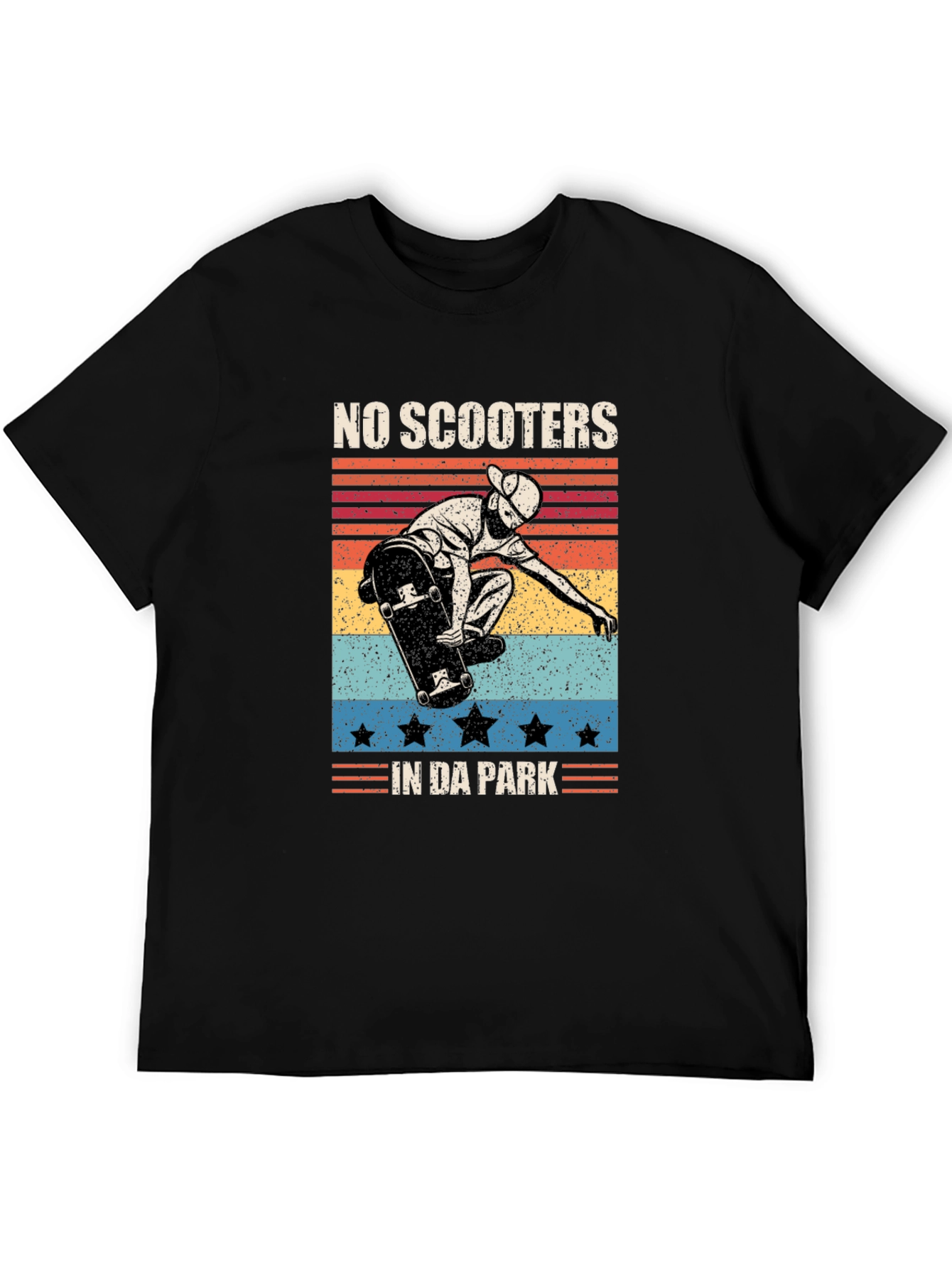 No Scooters in Da Park Retro Graphic Tee