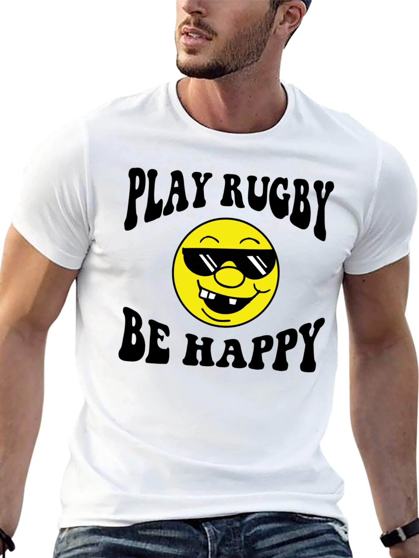 Play Rugby Be Happy T-Shirt