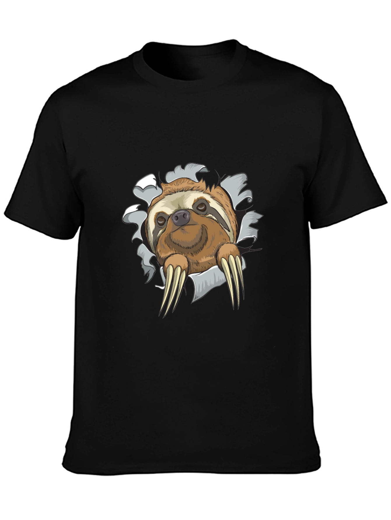 Sloth Graphic Tee - Mens Novelty Crewneck