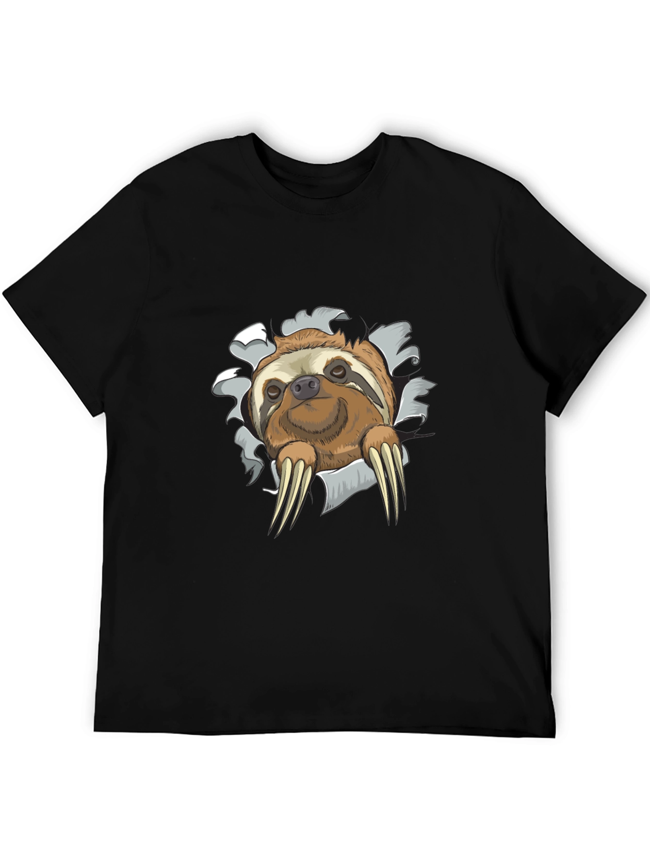 Sloth Graphic Tee - Mens Novelty Crewneck