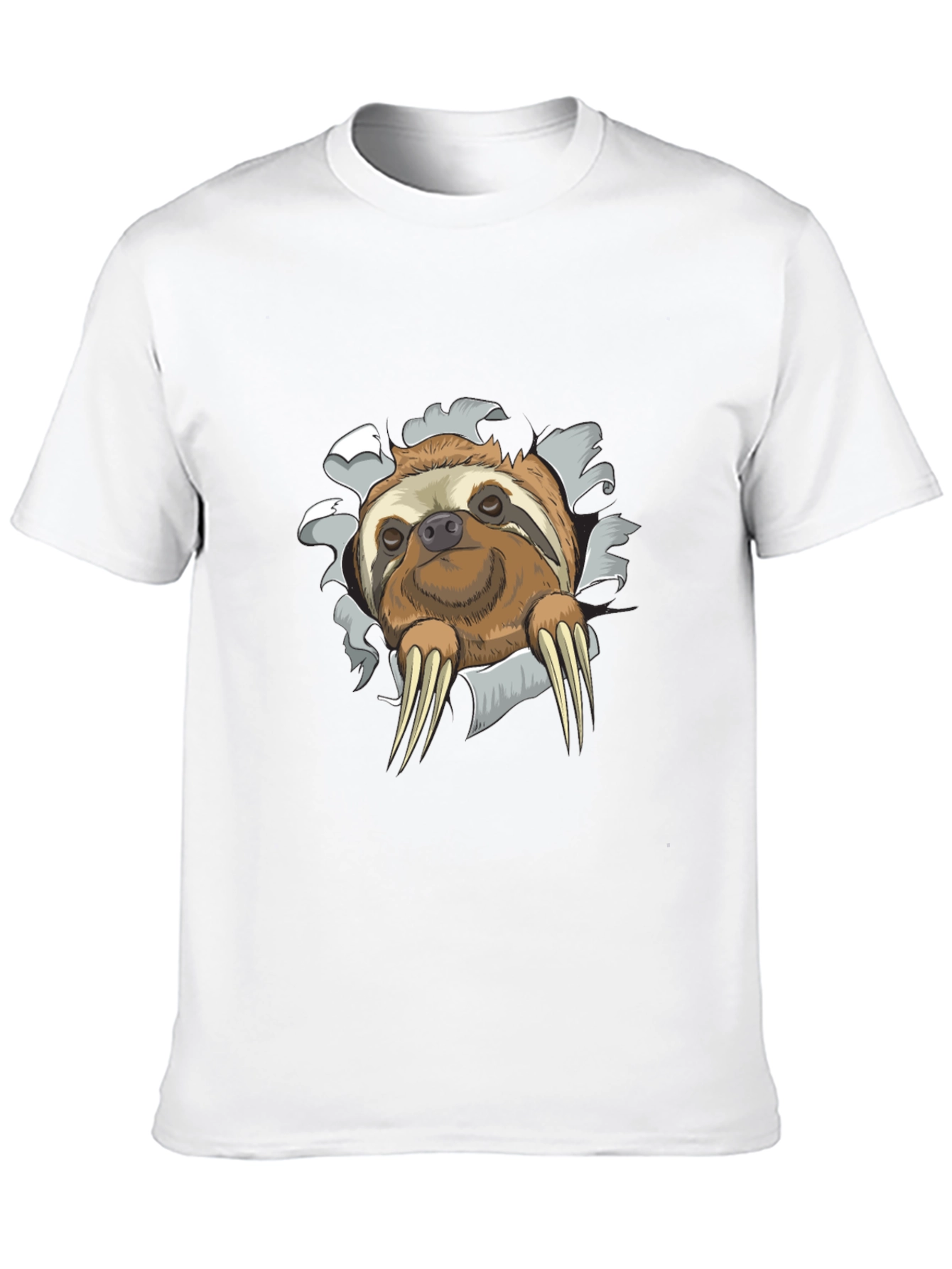 Sloth Graphic Tee - Mens Novelty Crewneck