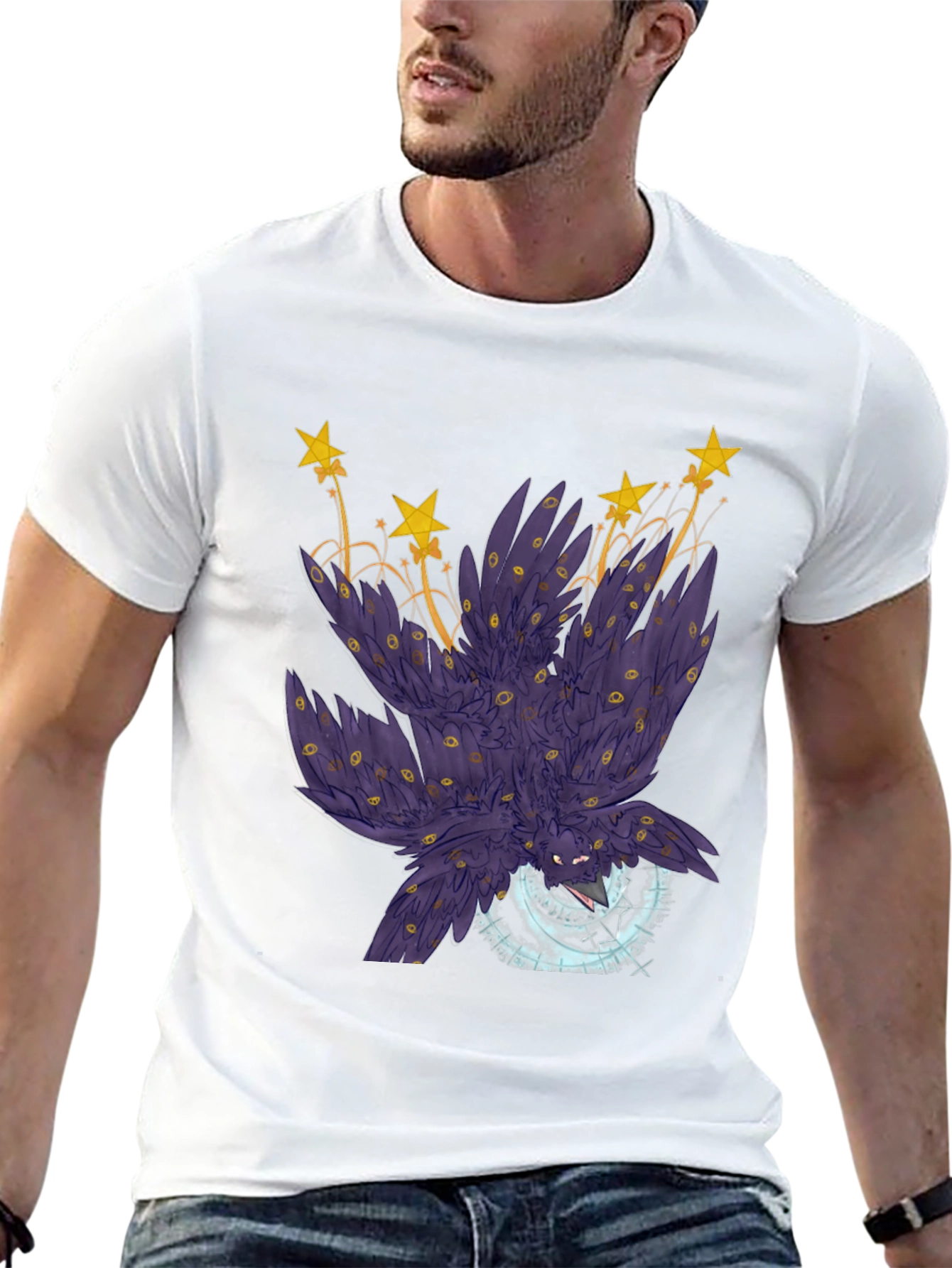 Eye-Catching Raven Star T-Shirt