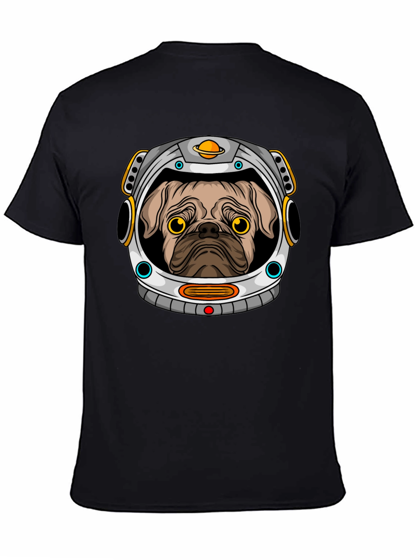 Pug Astronaut Graphic T-Shirt - Space Dog Tee