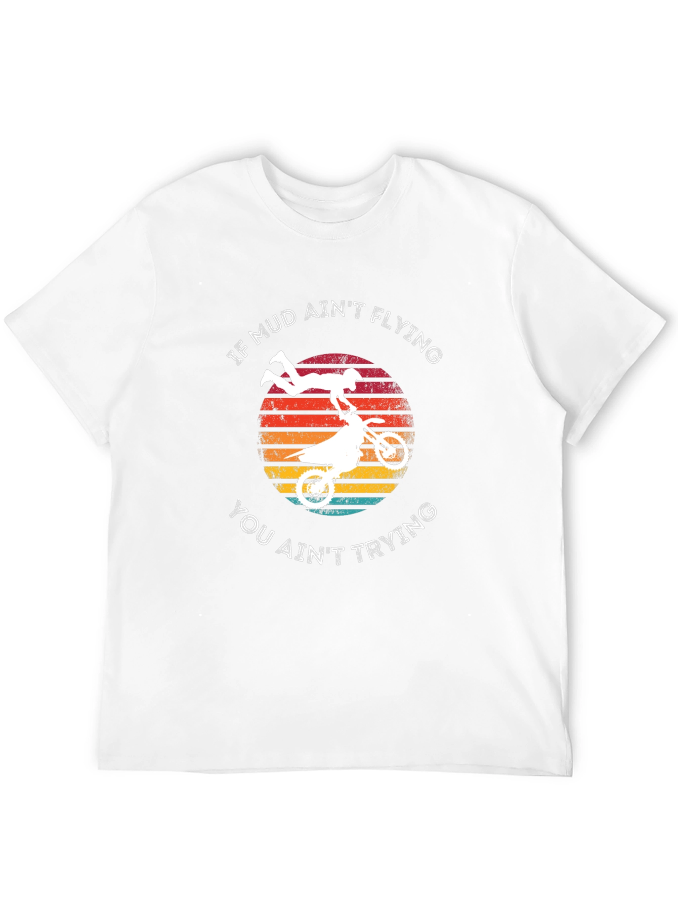 Mud Aint Flying Dirt Bike Graphic Tee