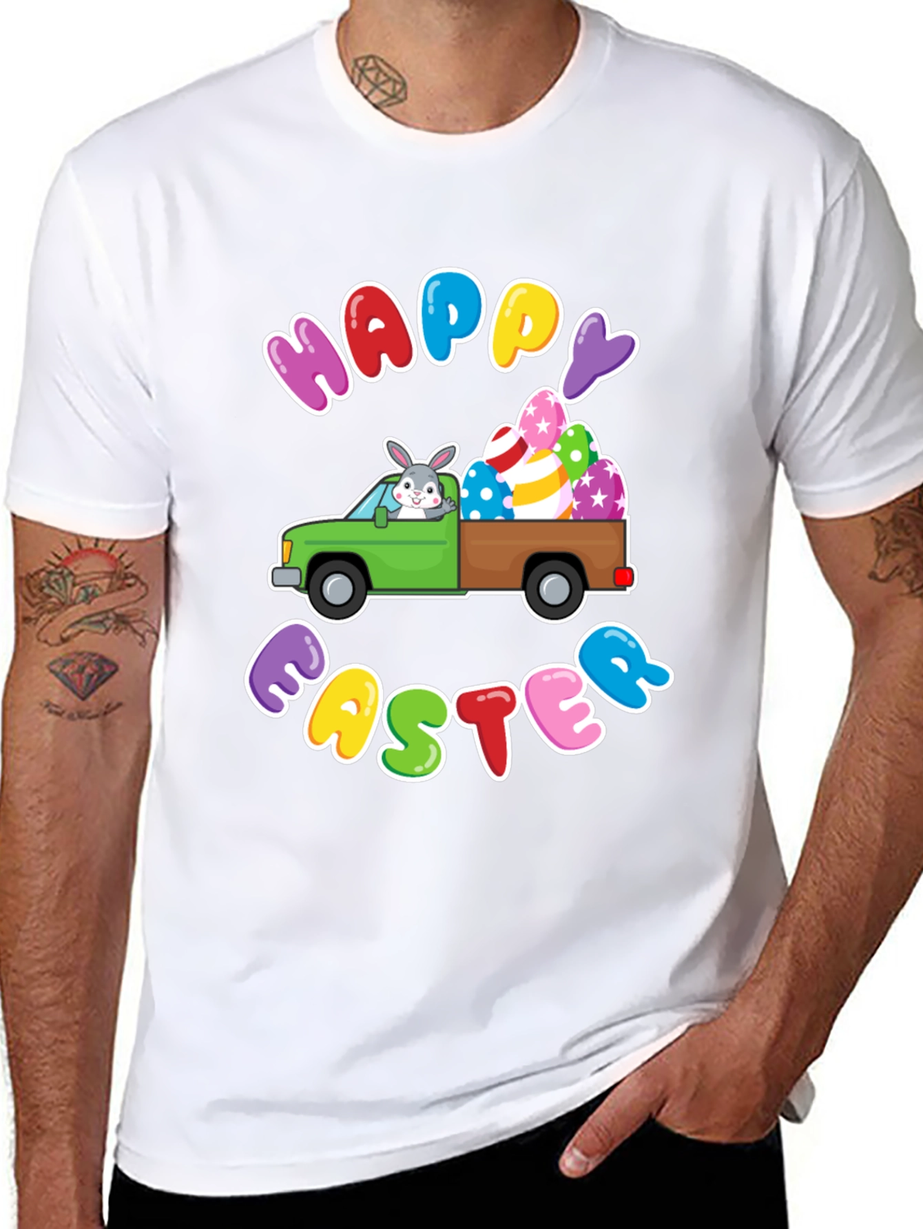 Happy Easter Bunny Truck T-Shirt
