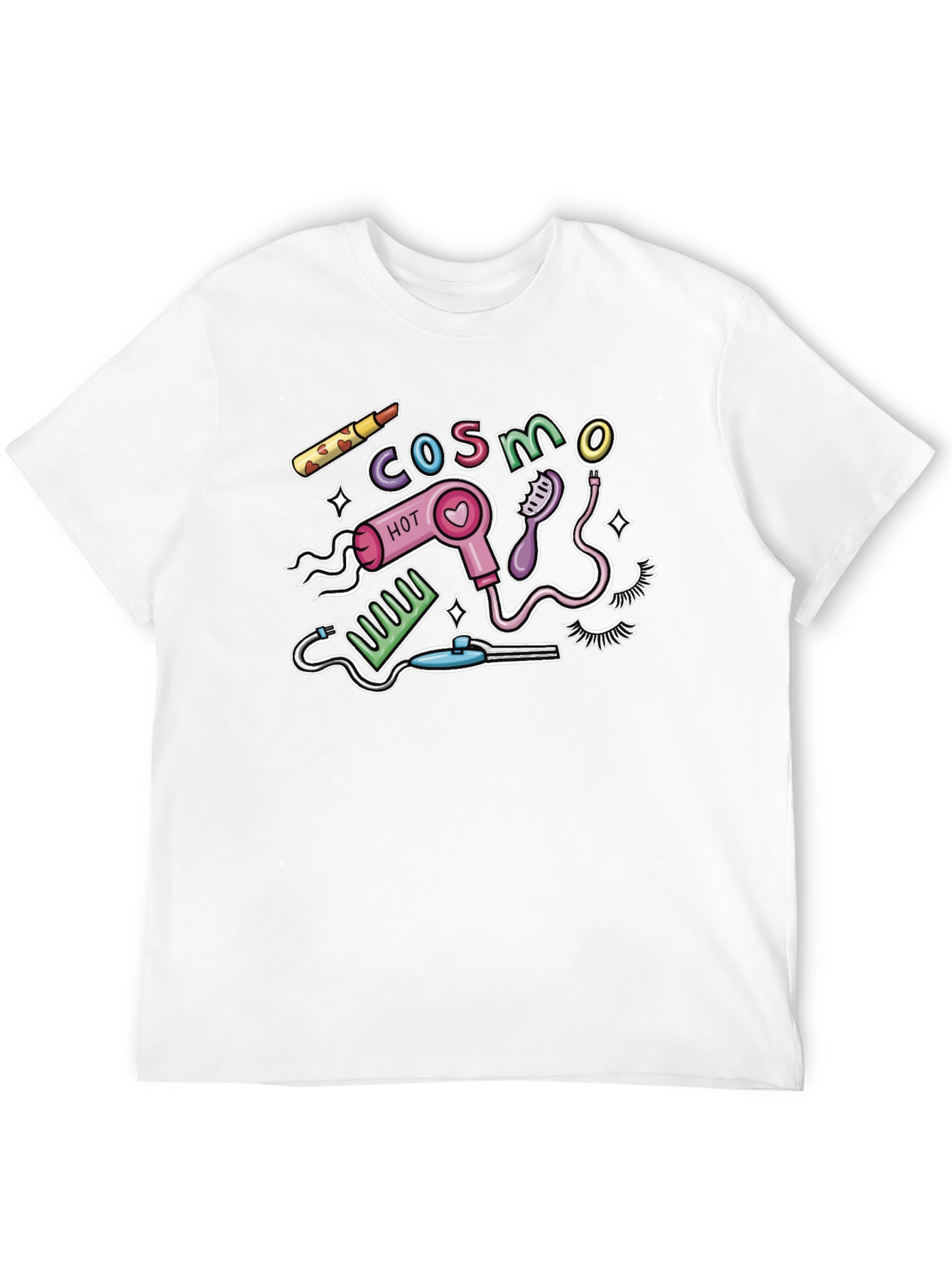 Cosmo Hair & Beauty Black Graphic Tee