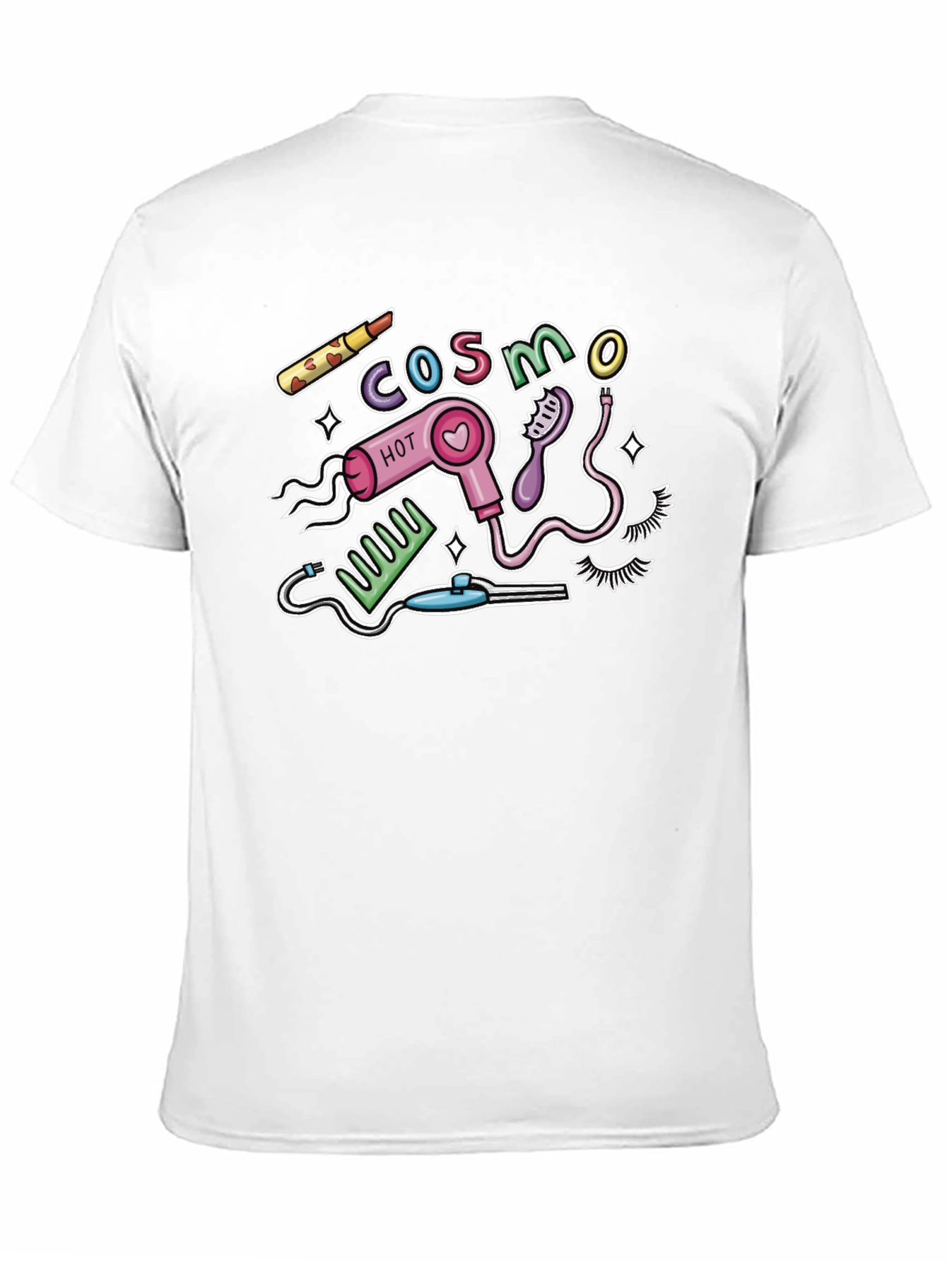 Cosmo Hair & Beauty Black Graphic Tee