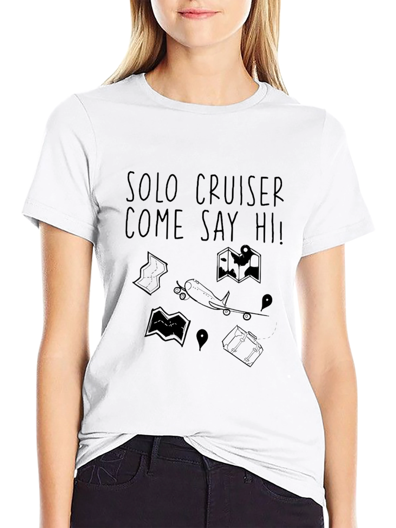 Solo Cruiser Come Say Hi! Graphic Tee