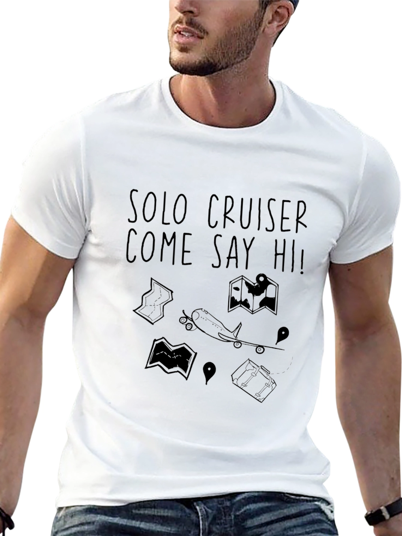 Solo Cruiser Come Say Hi! Graphic Tee