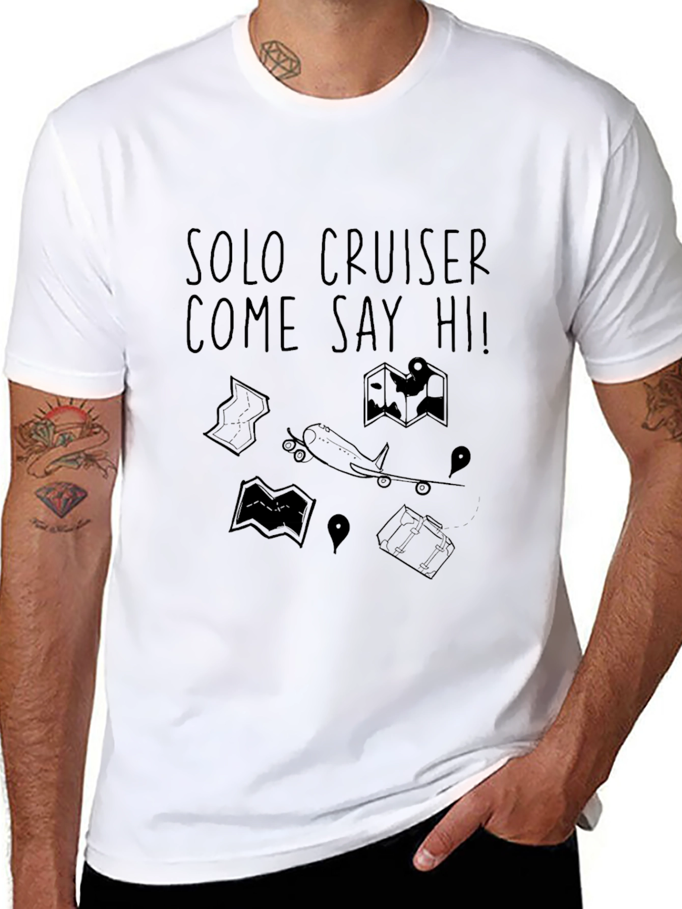 Solo Cruiser Come Say Hi! Graphic Tee