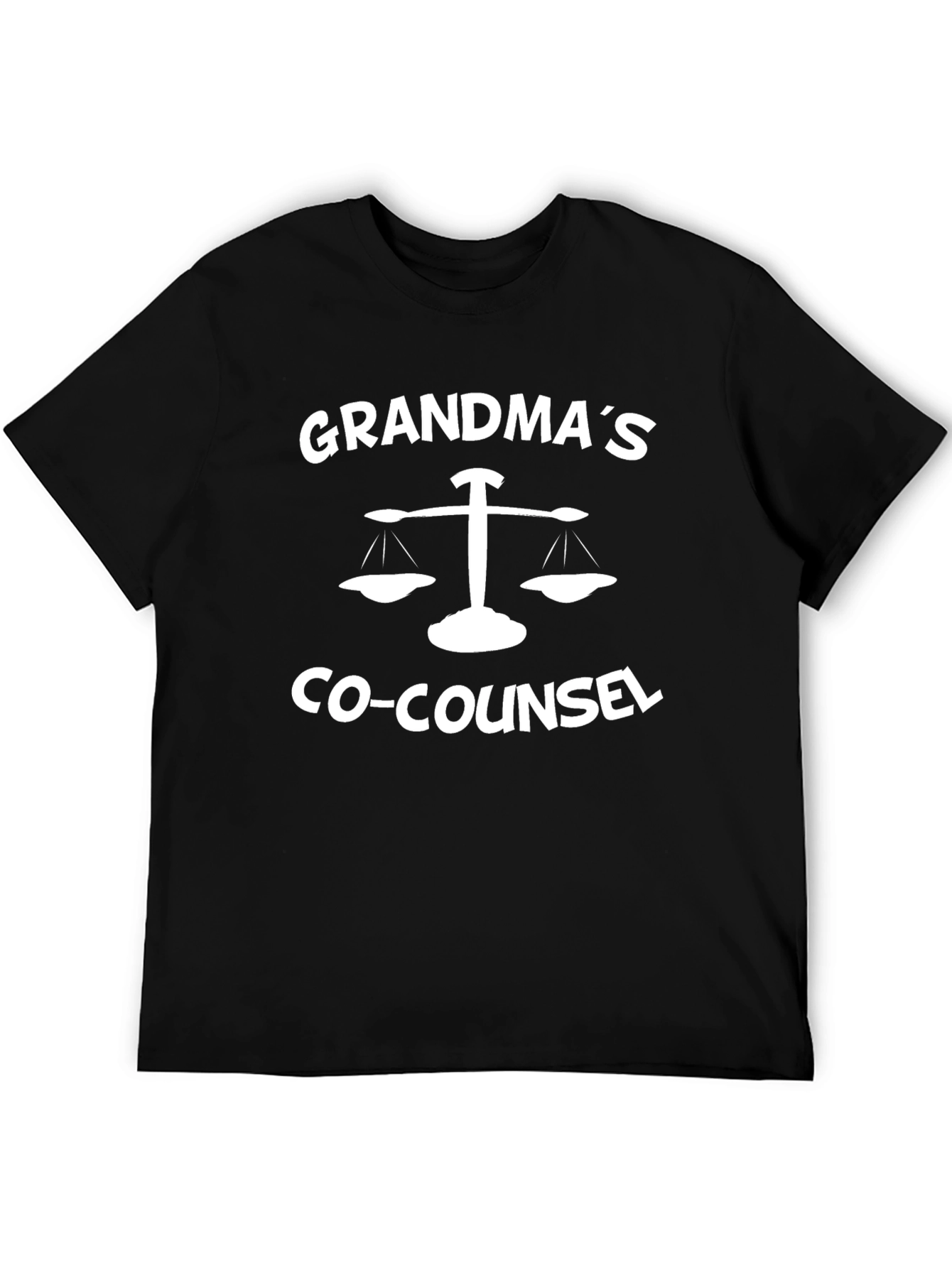 Grandmas Co-Counsel Black Graphic T-Shirt