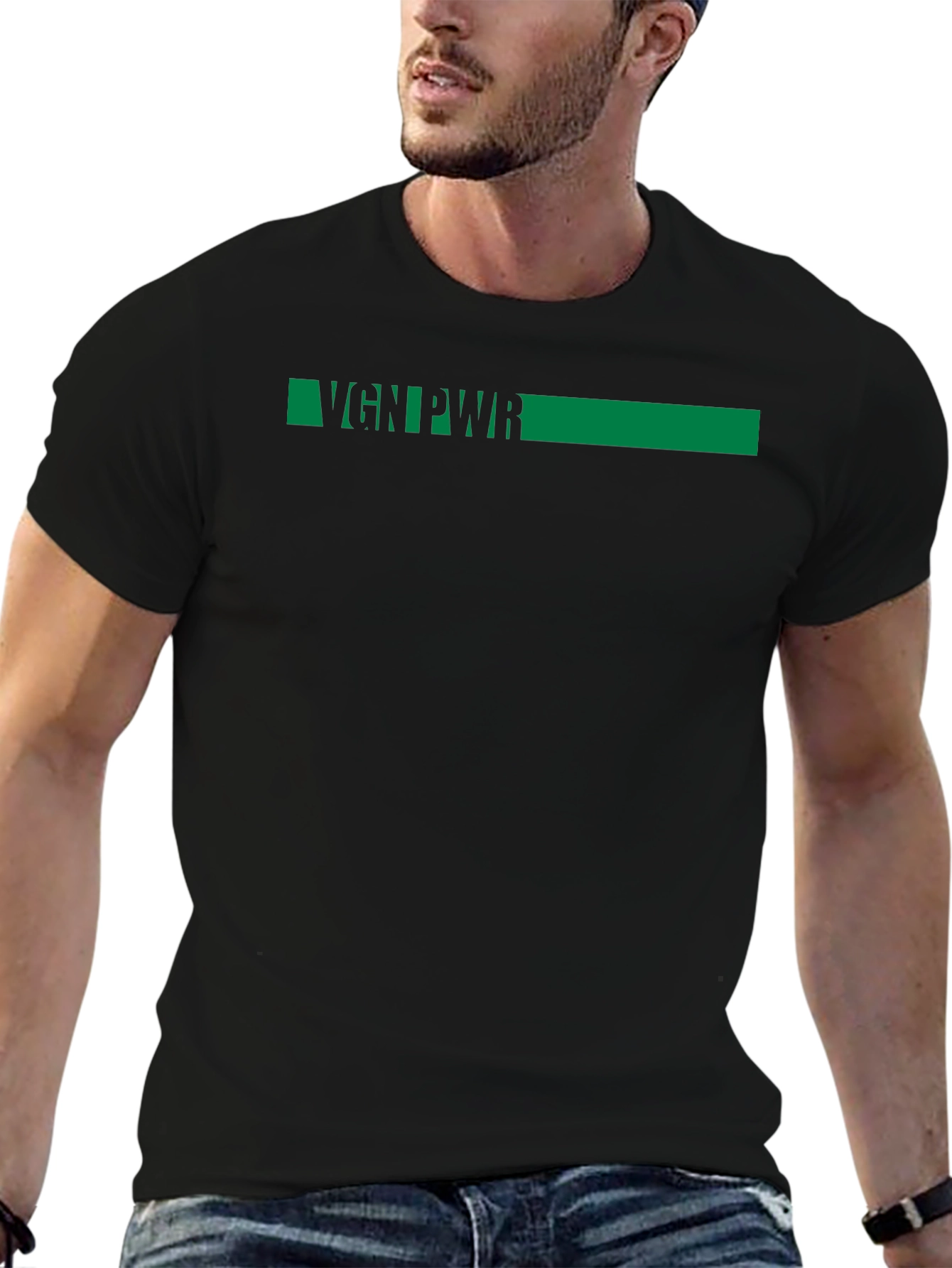 VGN PWR Black T-Shirt - Vegan Power Tee