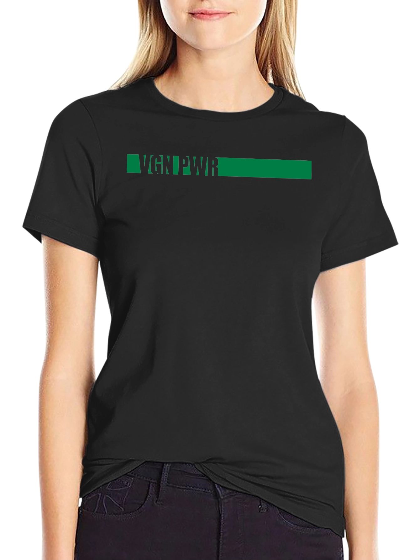 VGN PWR Black T-Shirt - Vegan Power Tee
