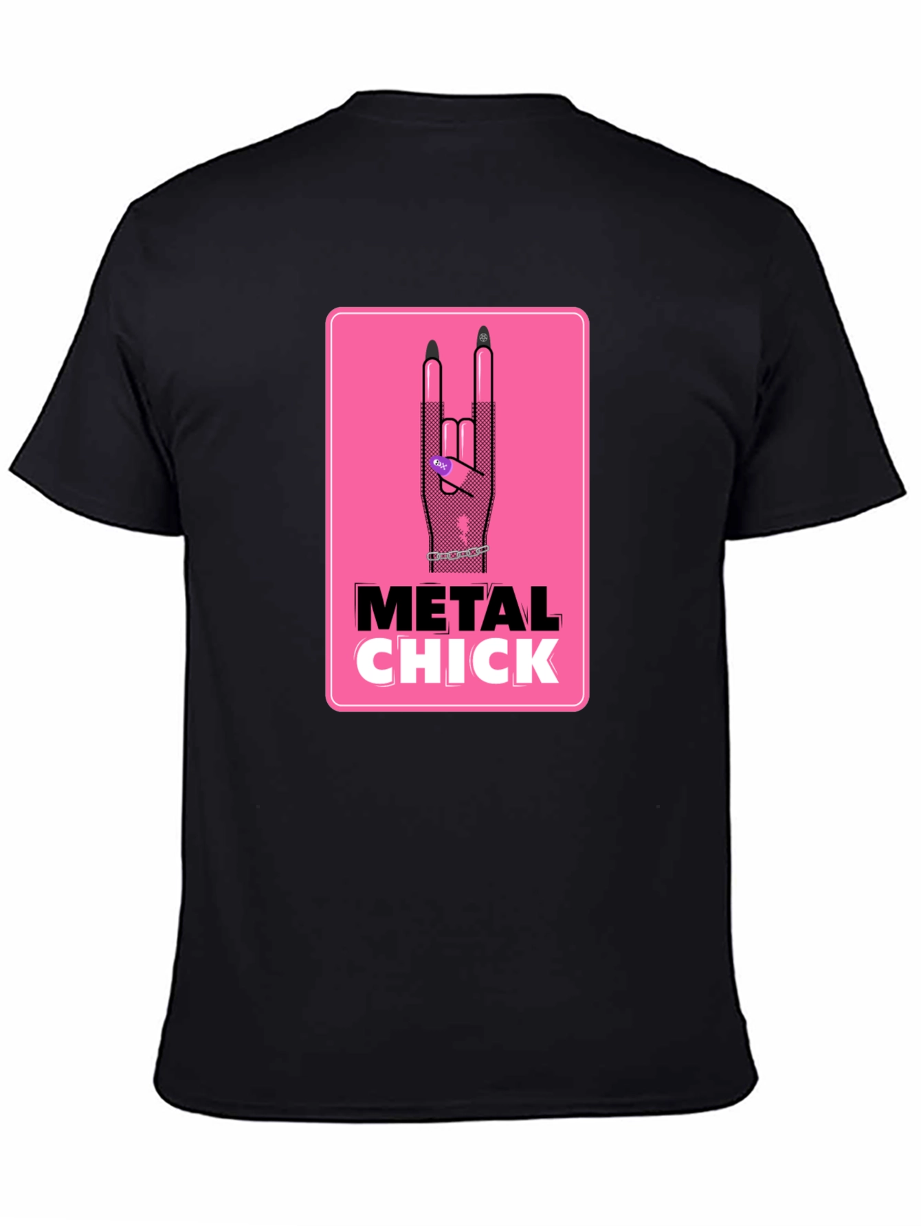 Metal Chick Graphic T-Shirt - Rocker Style