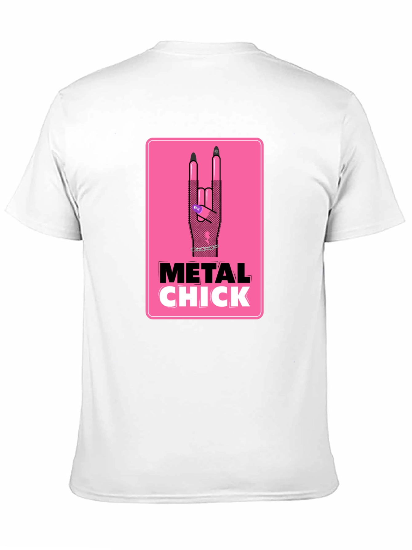 Metal Chick Graphic T-Shirt - Rocker Style