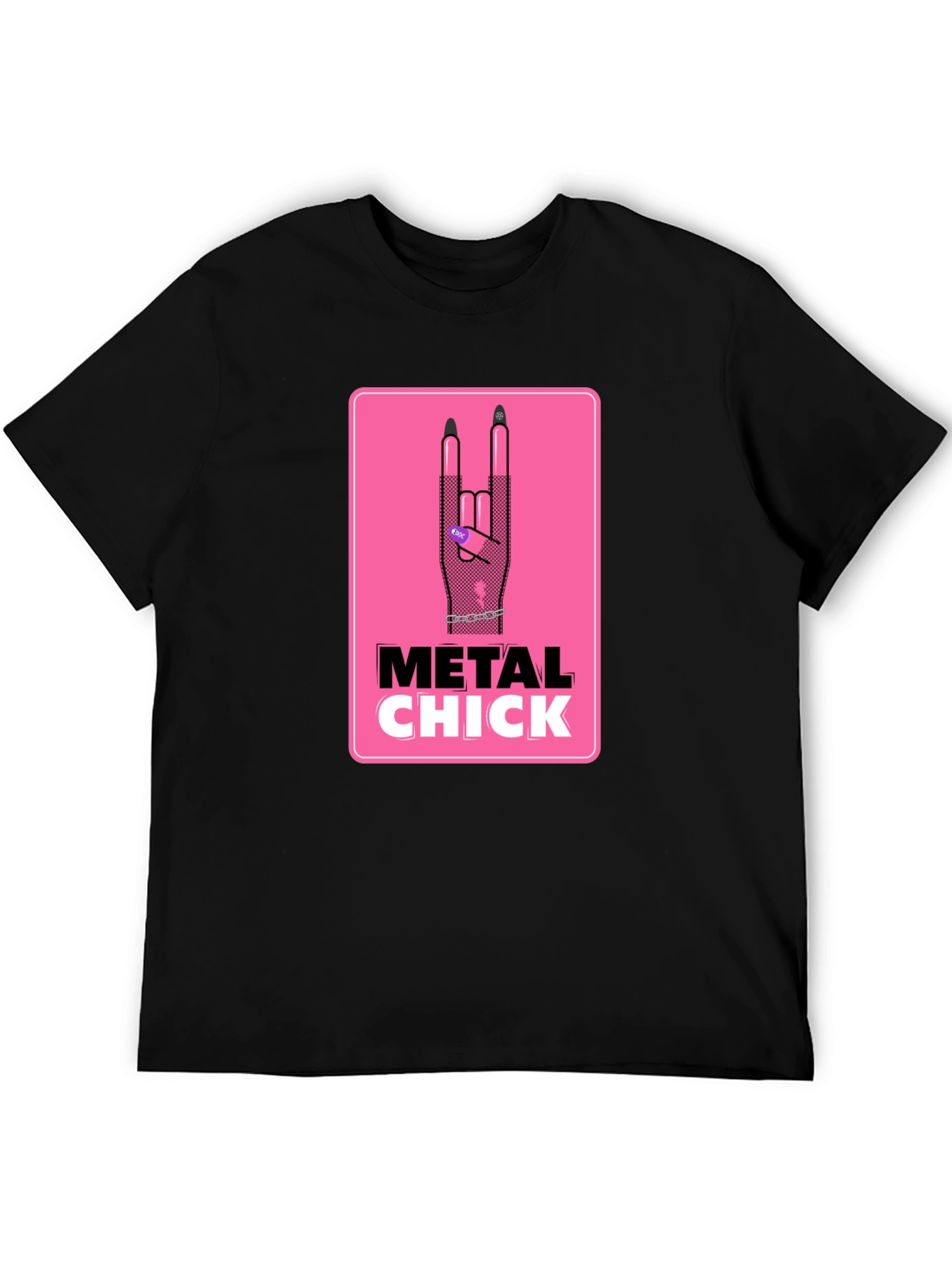 Metal Chick Graphic T-Shirt - Rocker Style