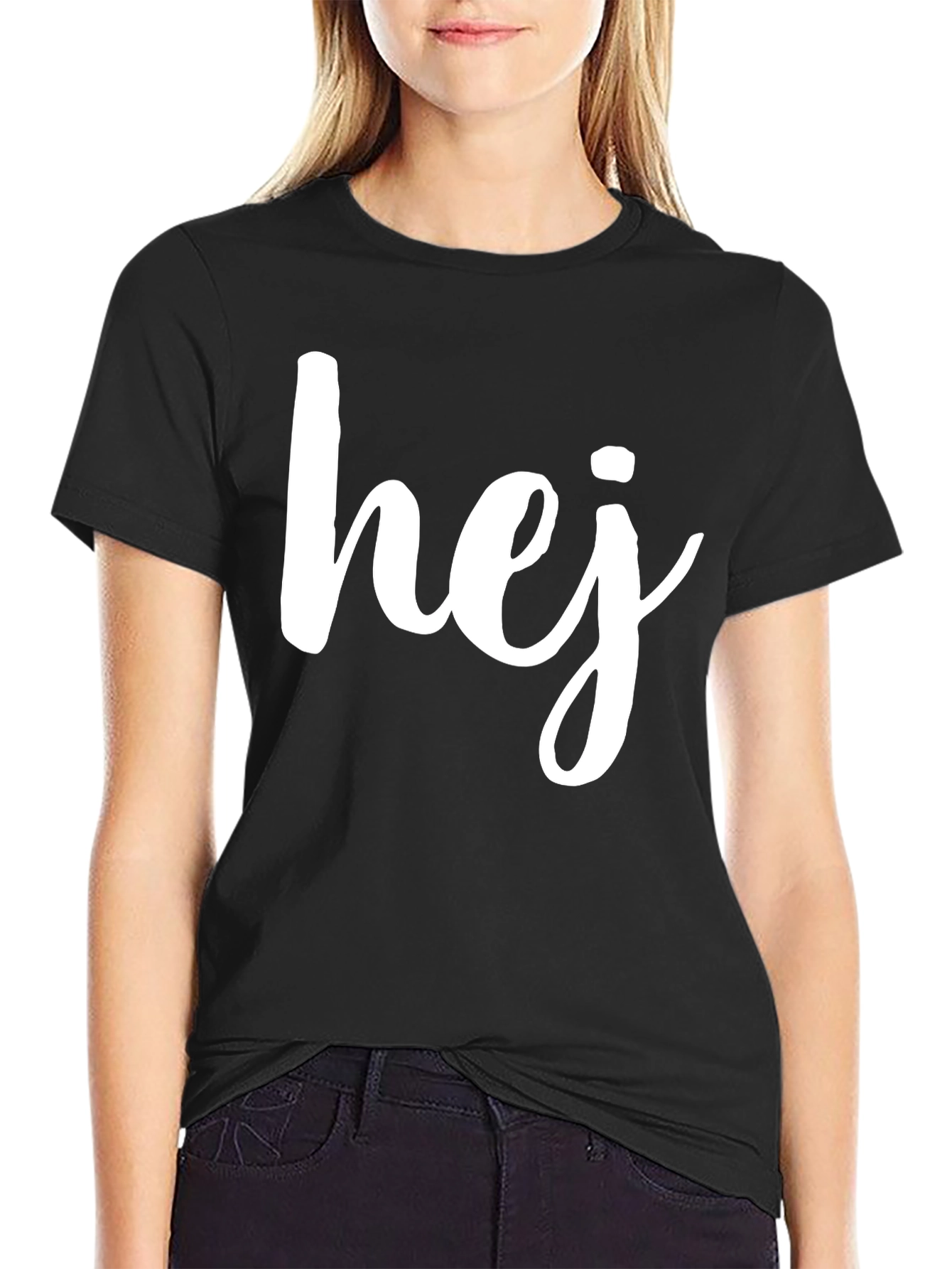 Hej Graphic Tee - Casual Comfort