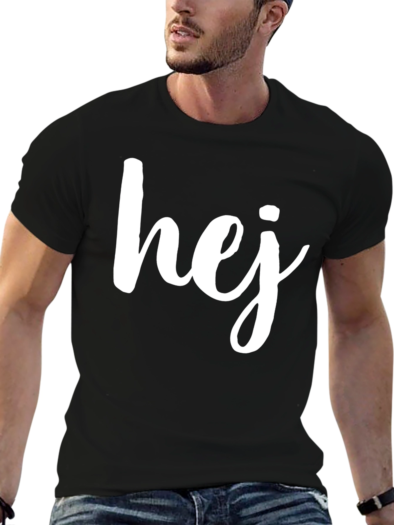 Hej Graphic Tee - Casual Comfort