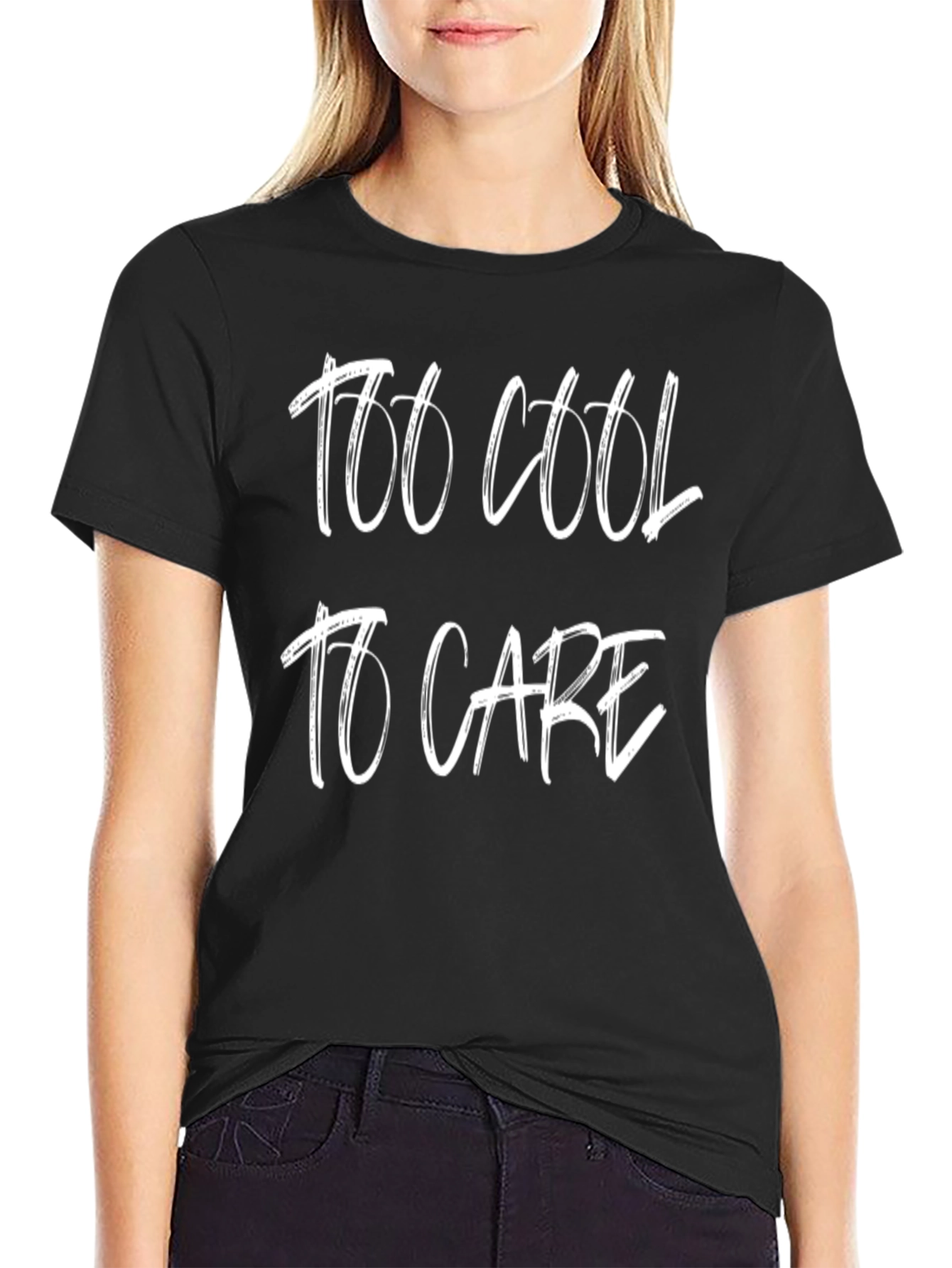 Too Cool to Care Graphic T-Shirt