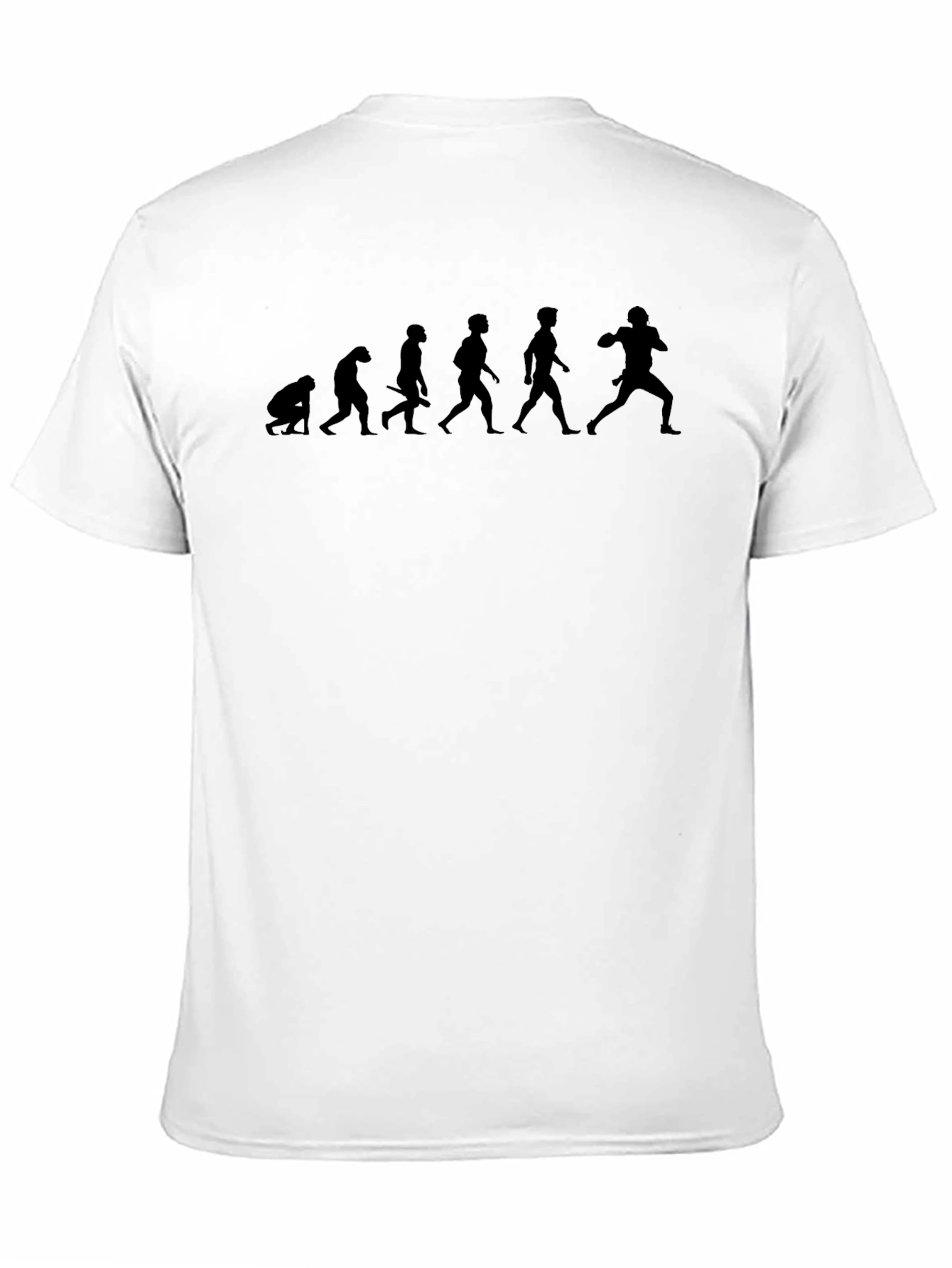Evolution of Football Black T-Shirt