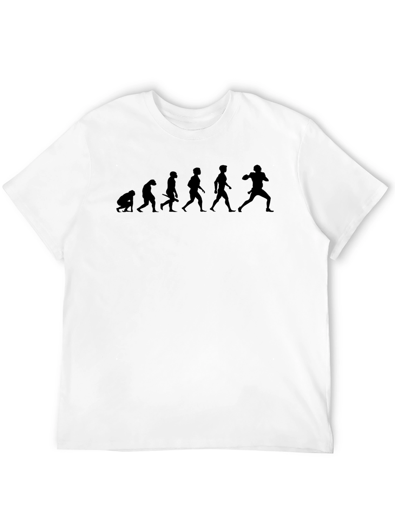 Evolution of Football Black T-Shirt