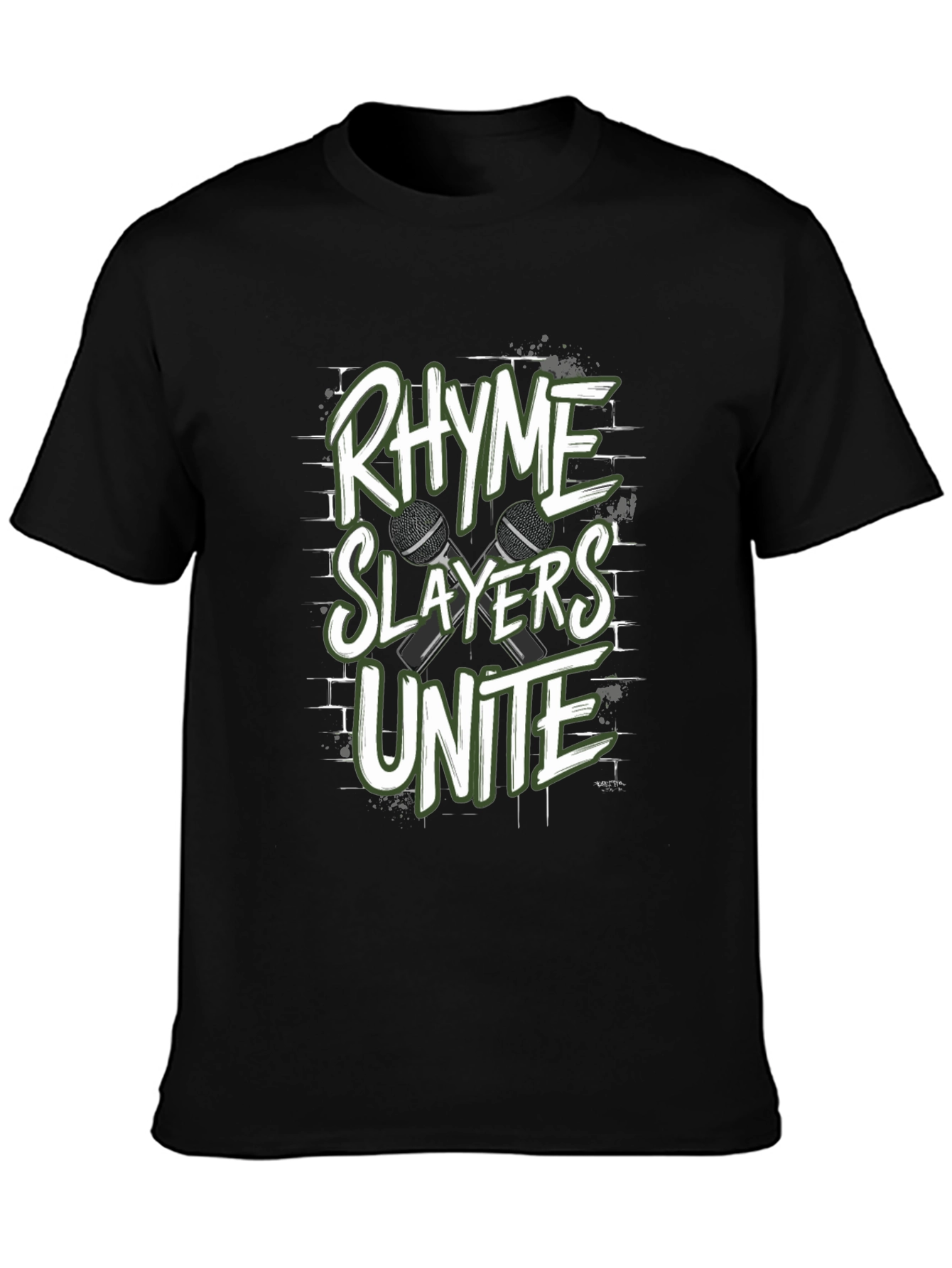 Rhyme Slayers Unite Black T-Shirt