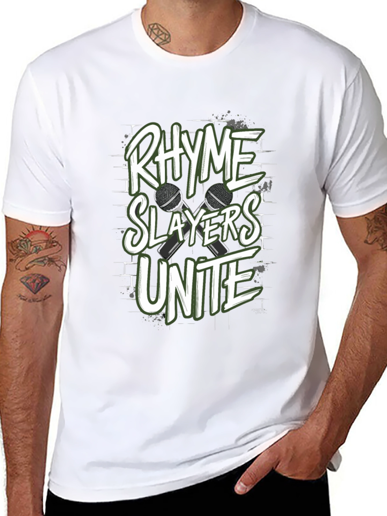 Rhyme Slayers Unite Black T-Shirt