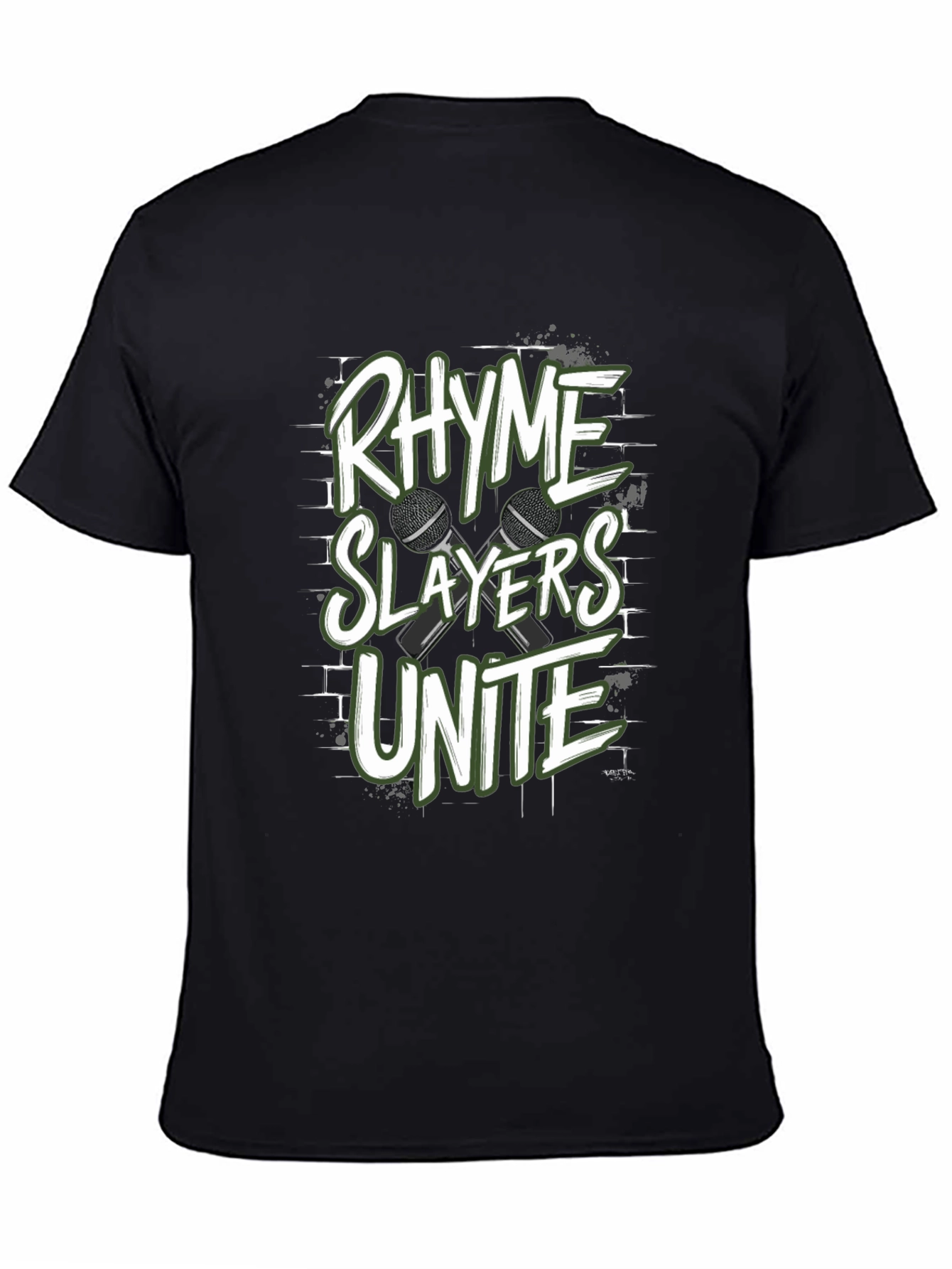 Rhyme Slayers Unite Black T-Shirt