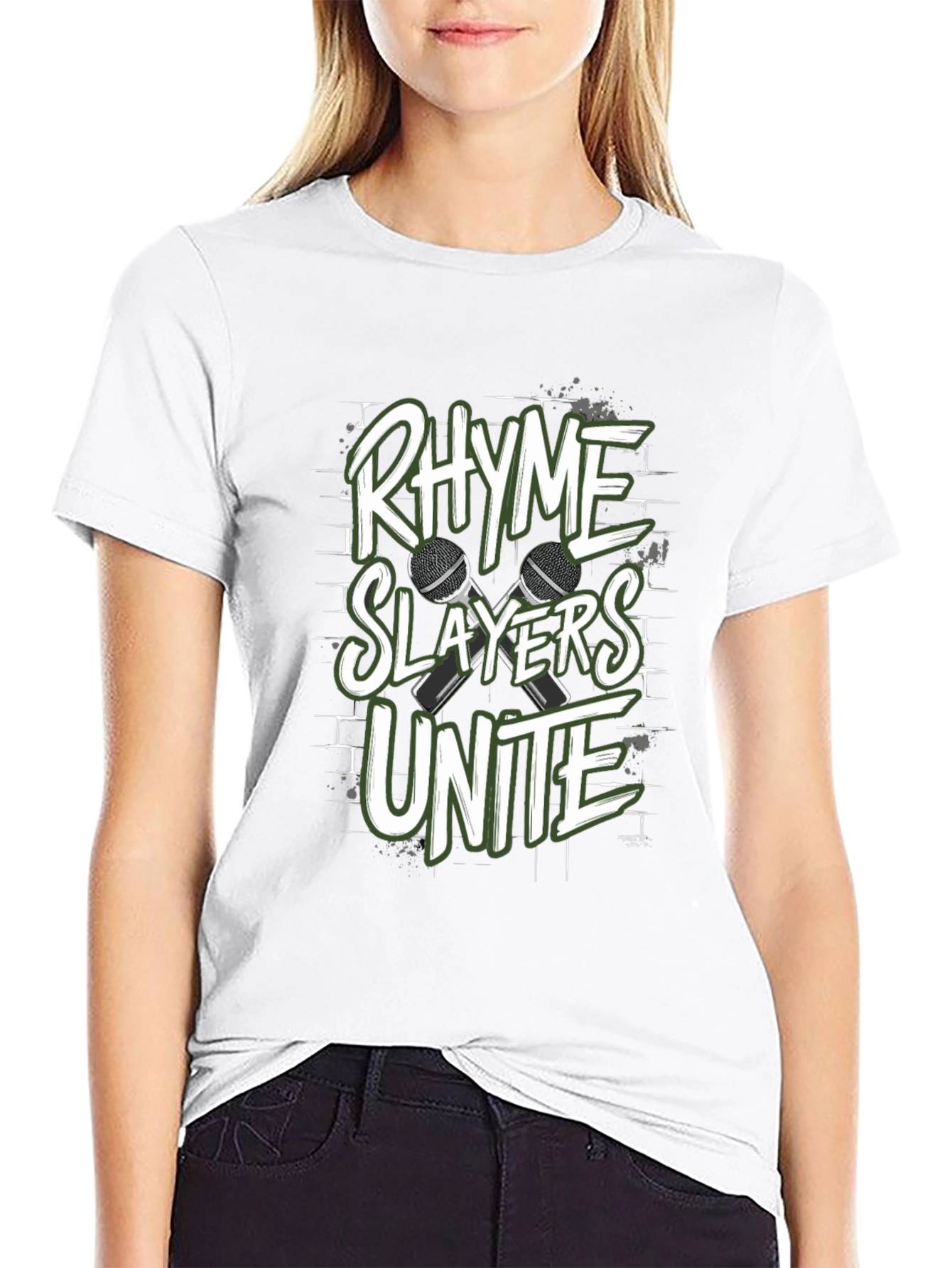 Rhyme Slayers Unite Black T-Shirt