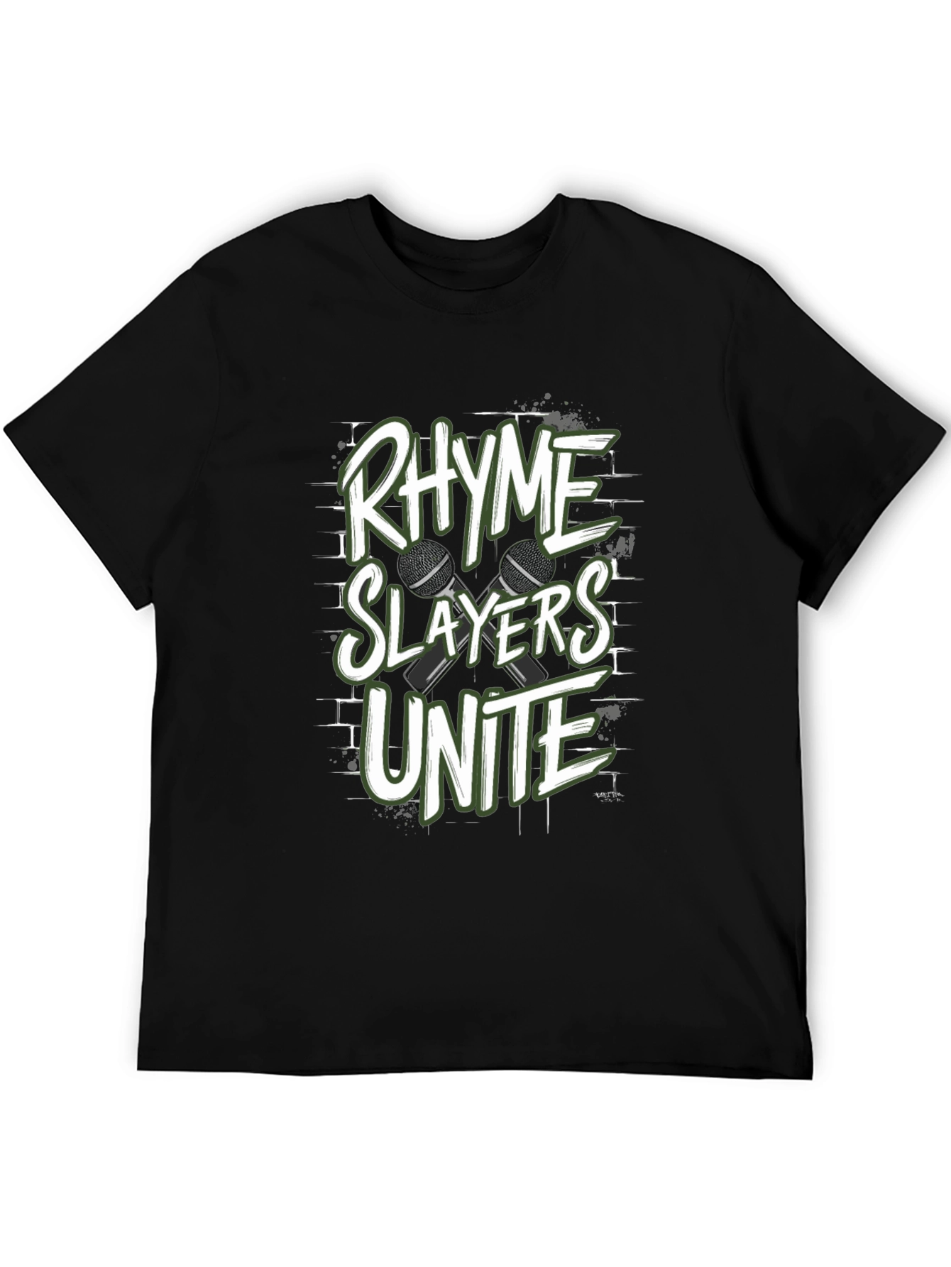 Rhyme Slayers Unite Black T-Shirt