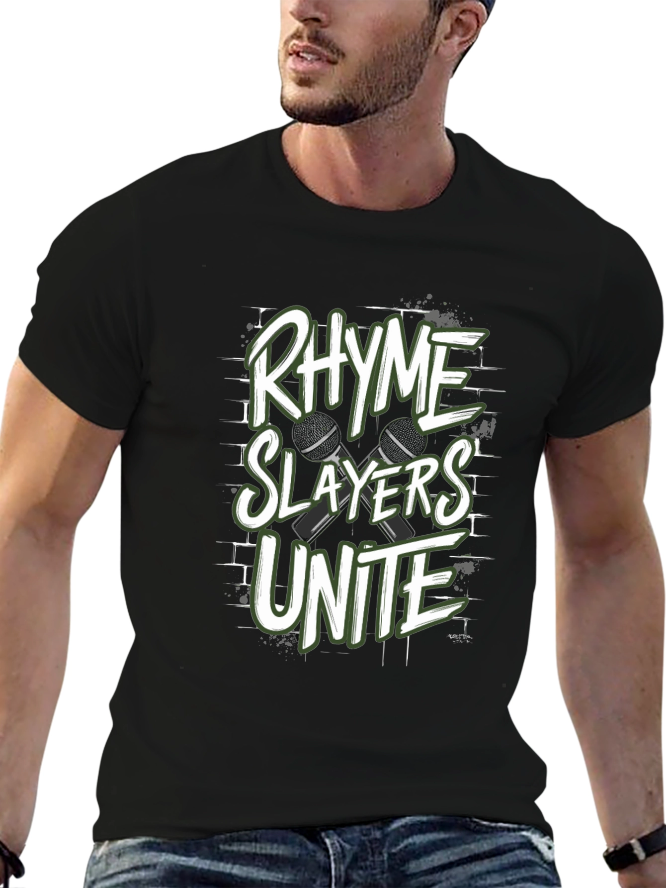 Rhyme Slayers Unite Black T-Shirt