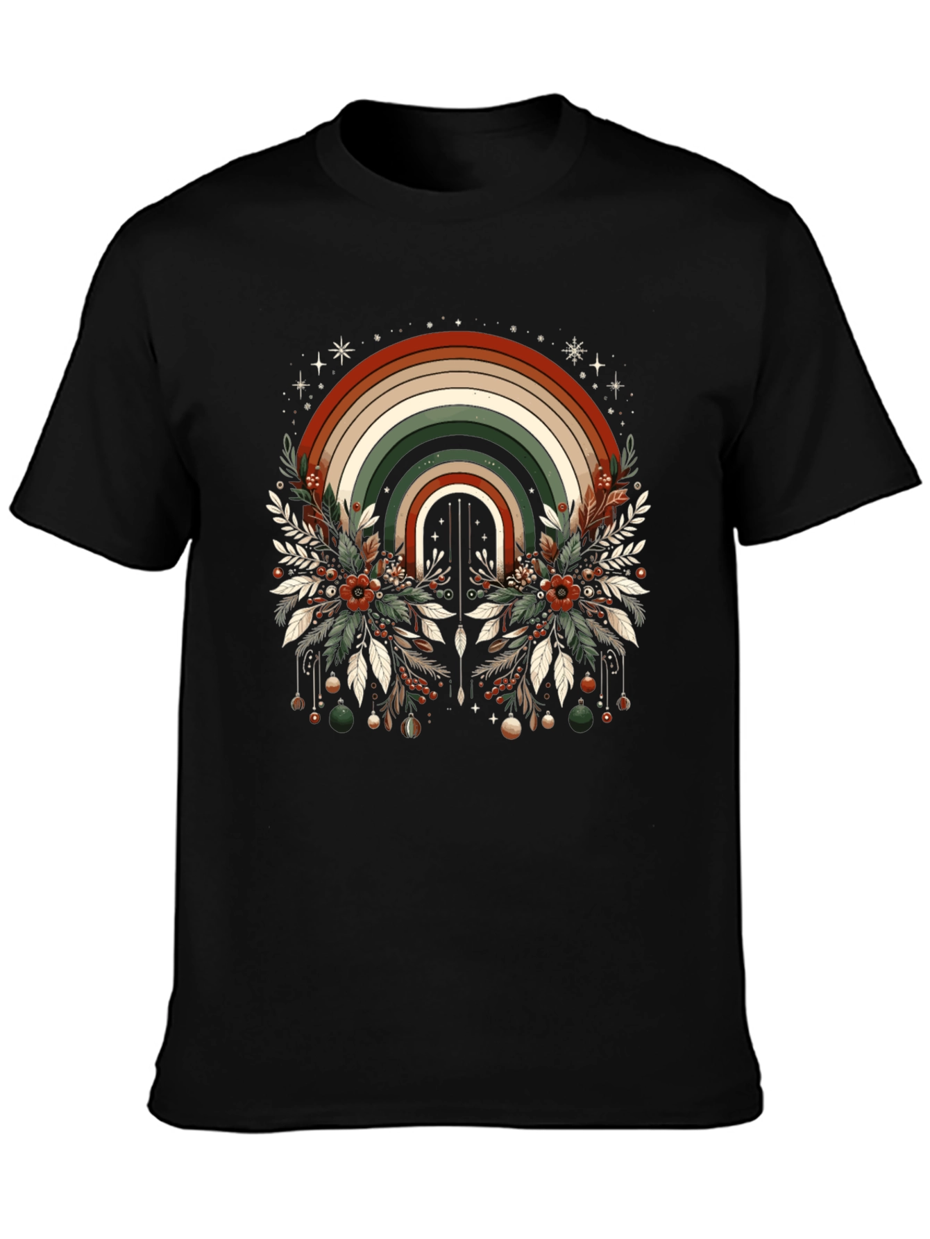 Festive Rainbow Graphic Tee