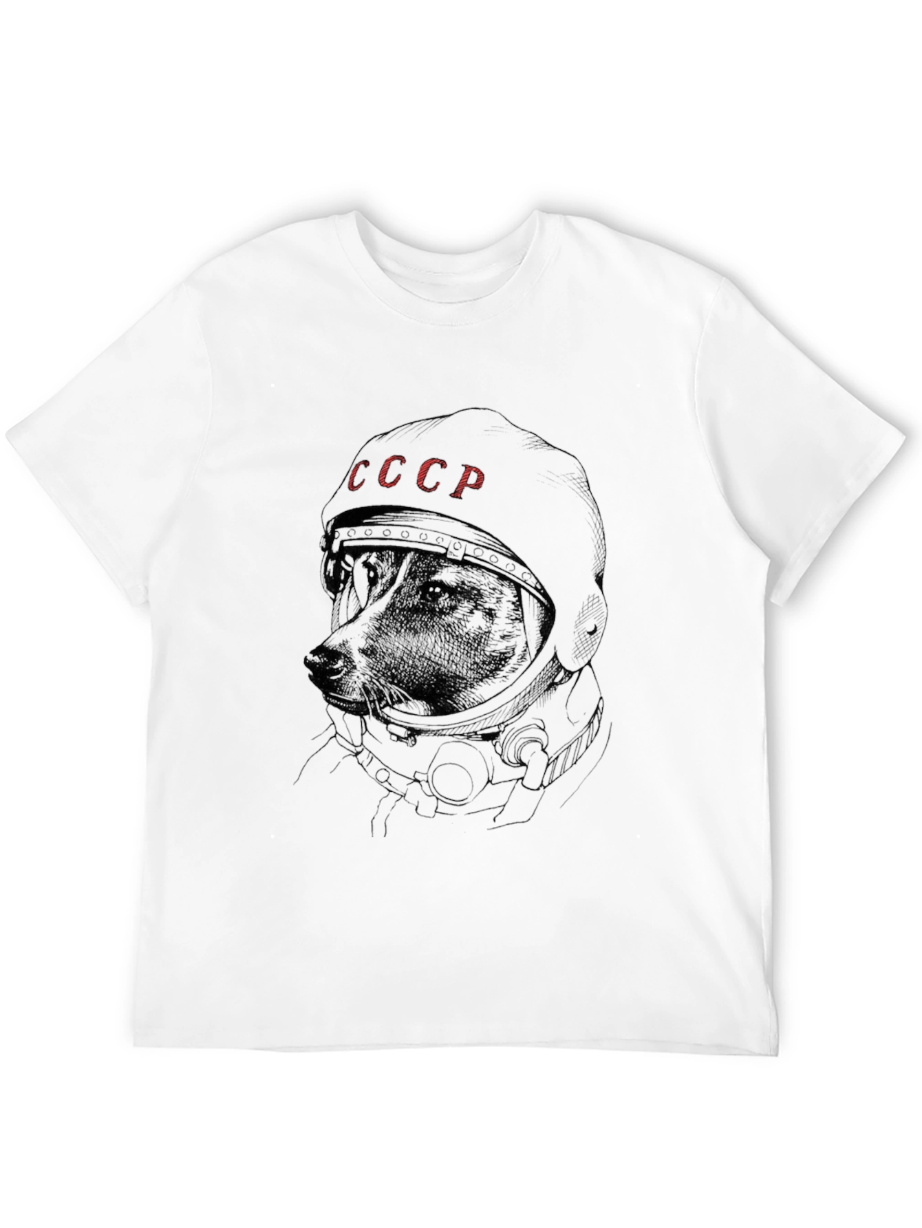 Cosmic Dog T-Shirt - USSR Space Dog Laika Tee
