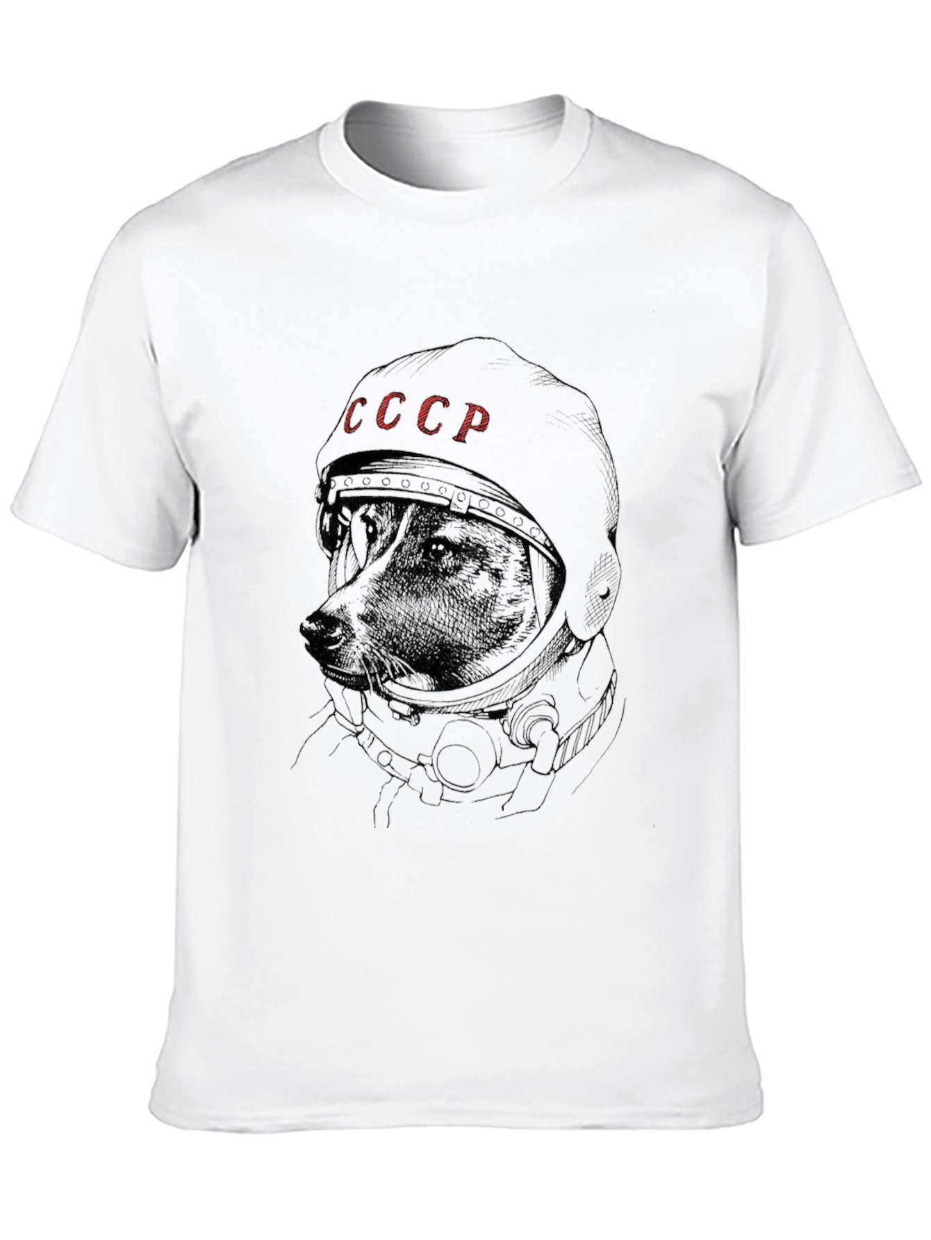 Cosmic Dog T-Shirt - USSR Space Dog Laika Tee