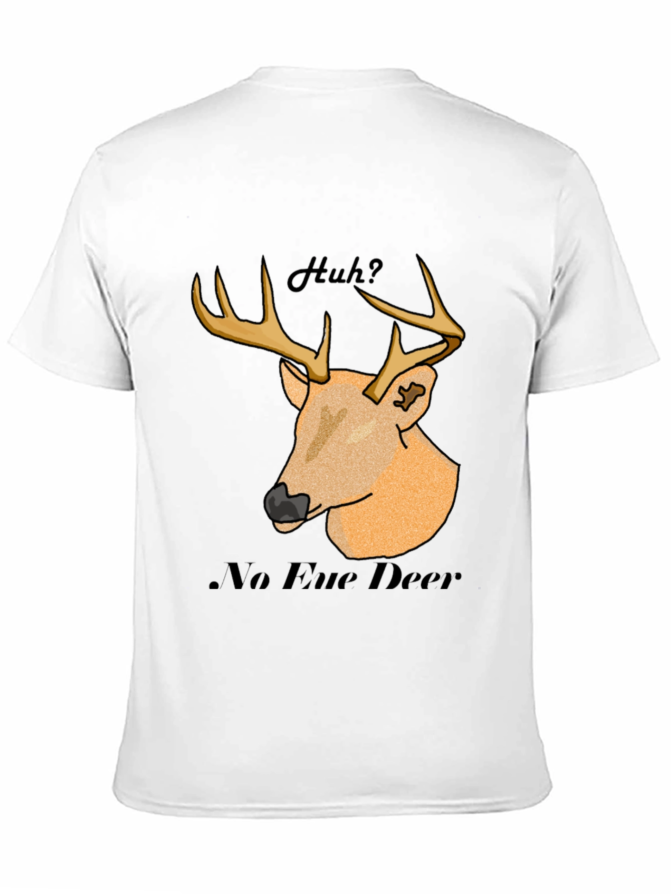 No Eue Deer T-Shirt - Black
